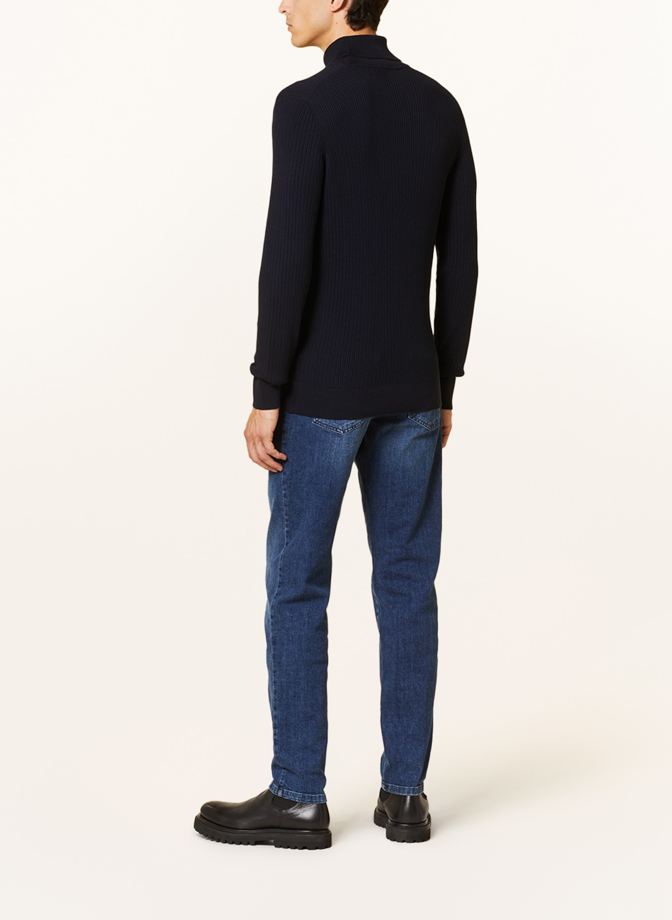 STRELLSON Turtleneck sweater VITO, Color: DARK BLUE (Image 3)