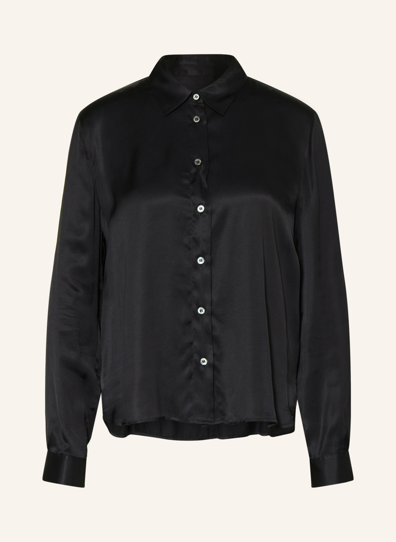 ROBERT FRIEDMAN Shirt blouse NICOL made of satin, Color: BLACK (Image 1)