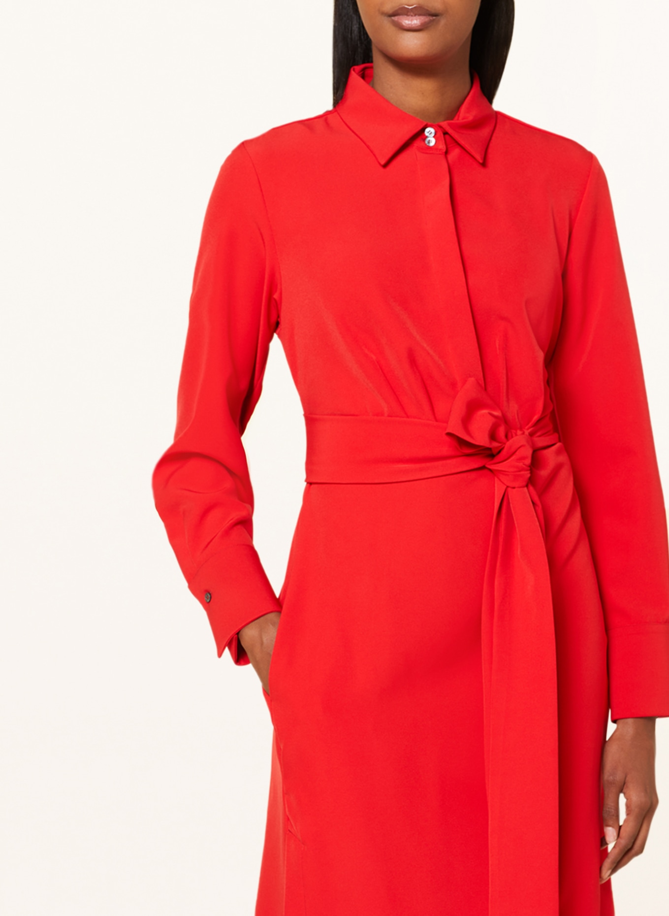 ROBERT FRIEDMAN Dress LEDA in wrap look, Color: RED (Image 4)
