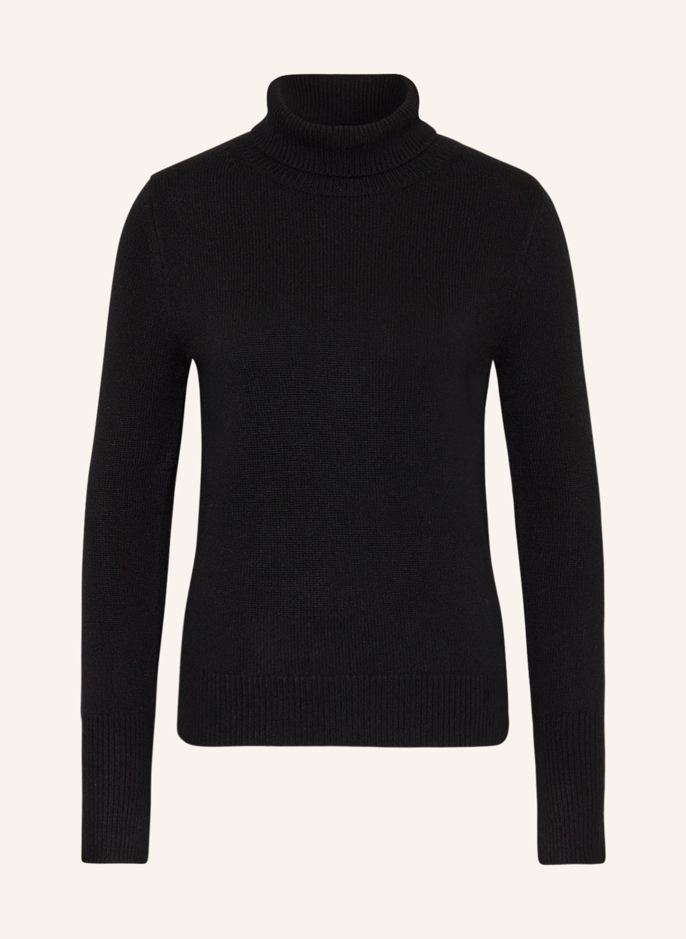 JOSEPH Turtleneck sweater in cashmere, Color: BLACK (Image 1)