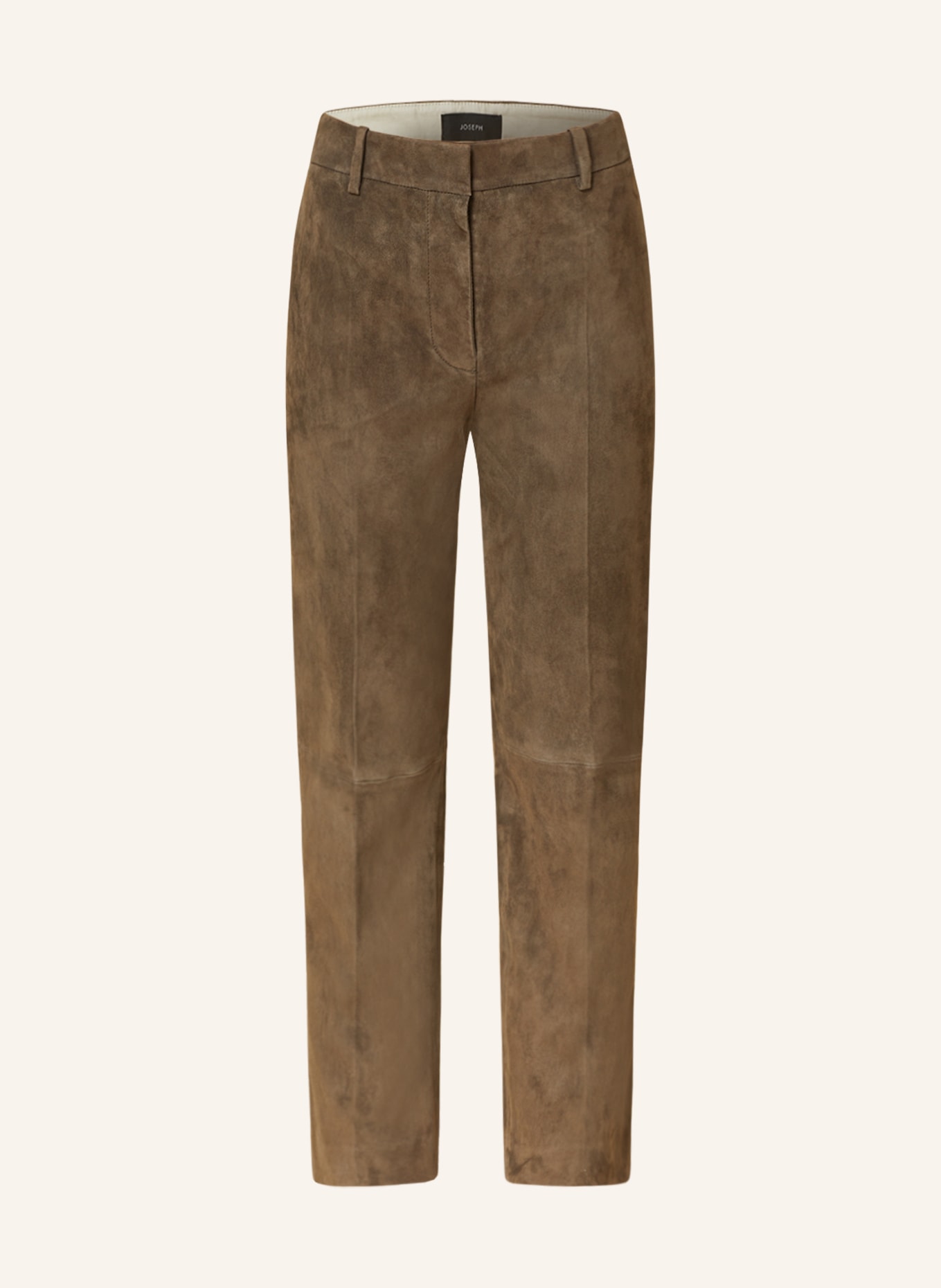 JOSEPH Leather pants COLEMAN, Color: BROWN (Image 1)