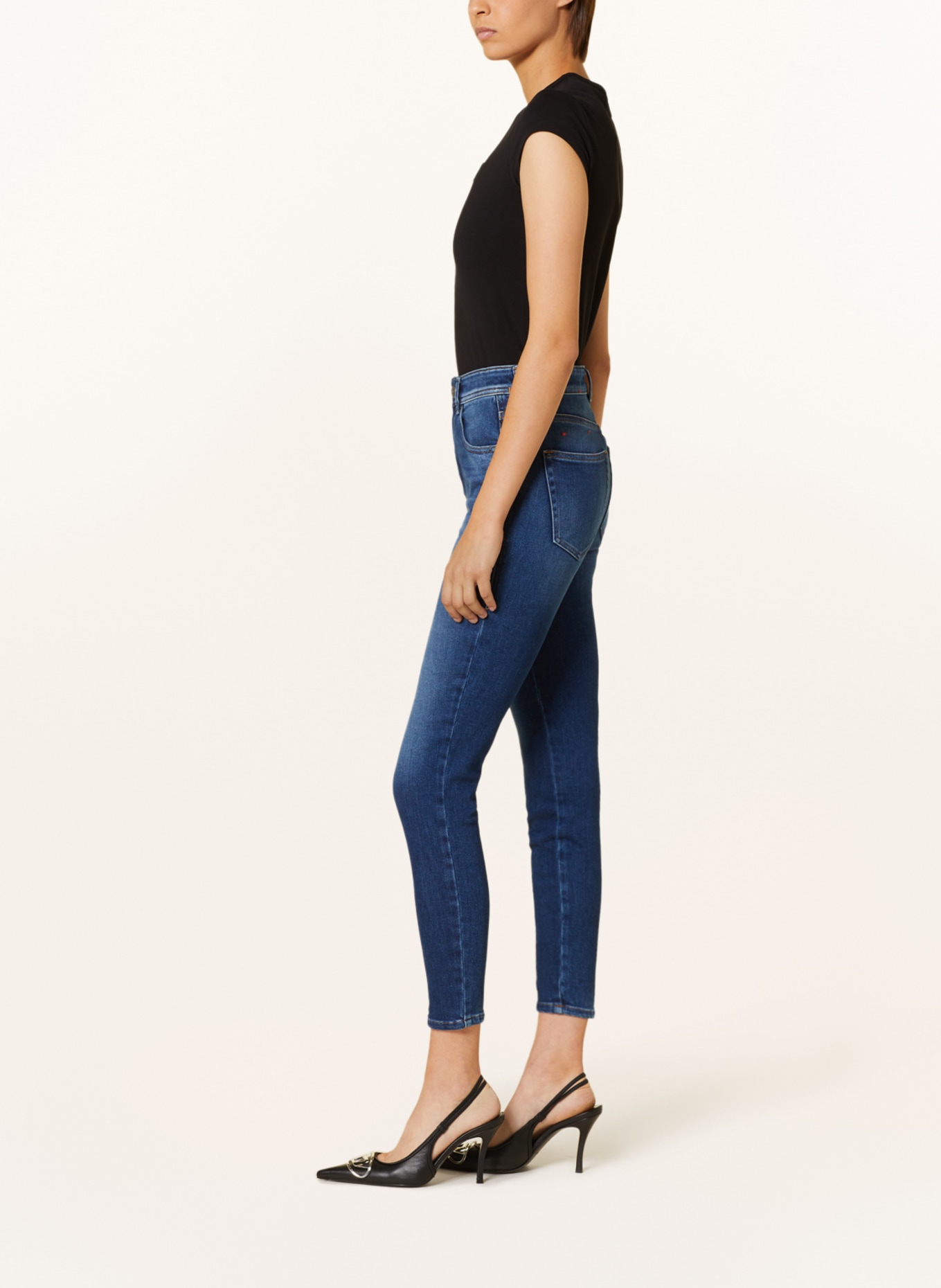 DIESEL Skinny jeans 1984 SLANDY-HIGH, Color: 01 MID BLUE (Image 4)
