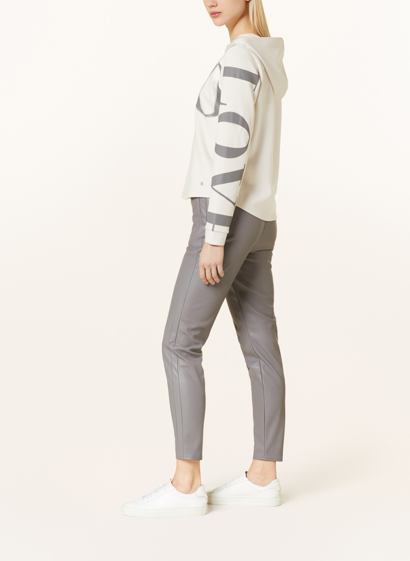 monari Pants in leather look, Color: GRAY (Image 4)
