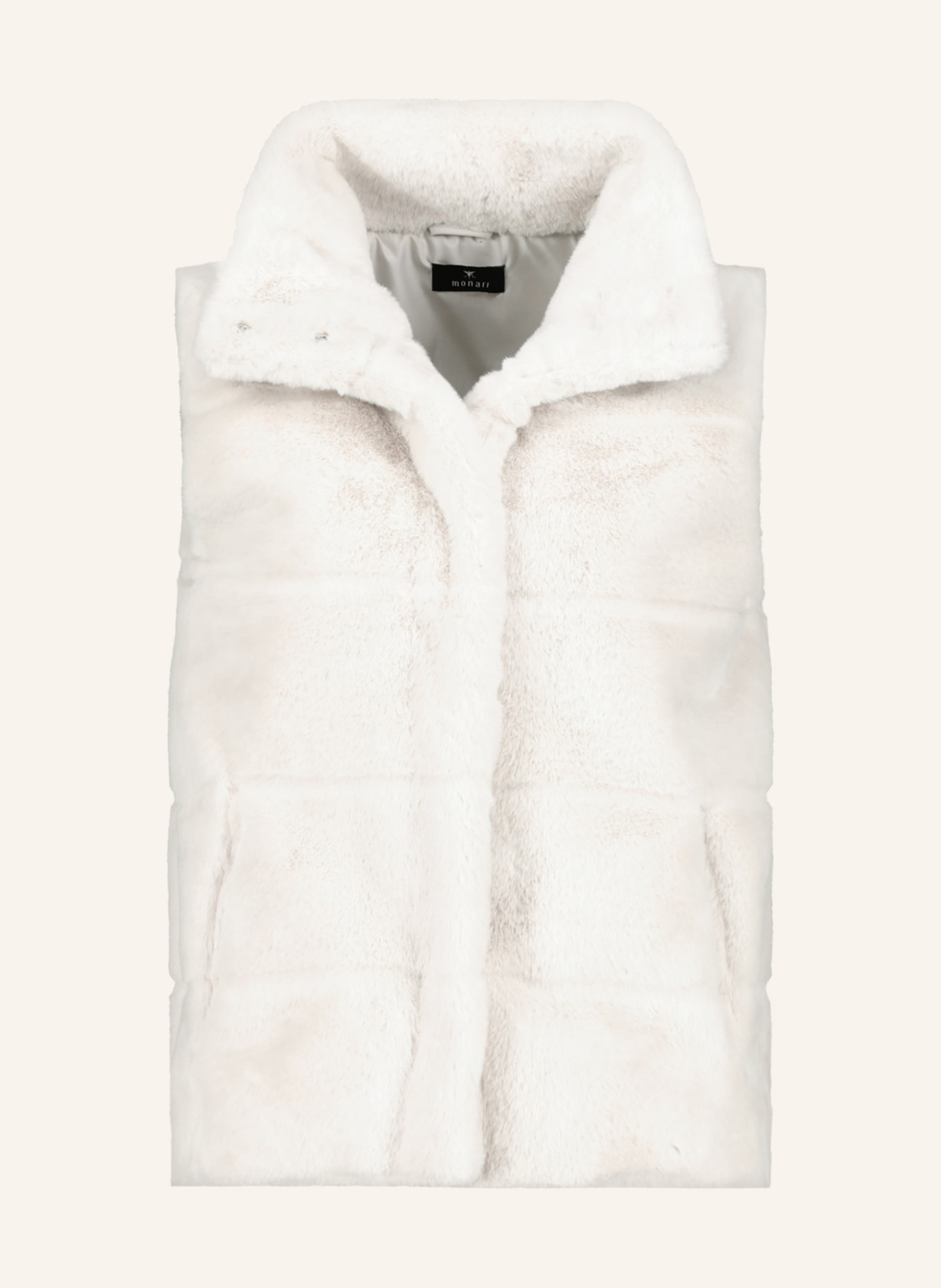 monari Faux fur vest, Color: CREAM (Image 1)