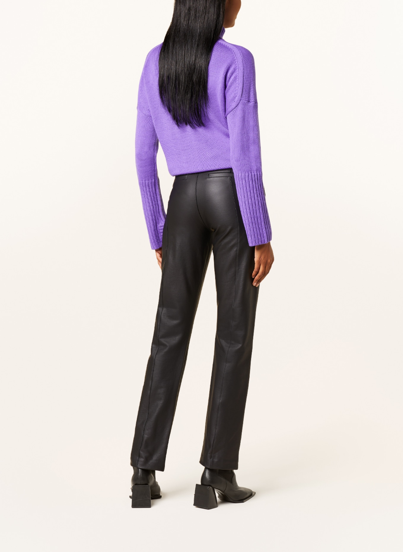 monari Pants in leather look, Color: BLACK (Image 3)