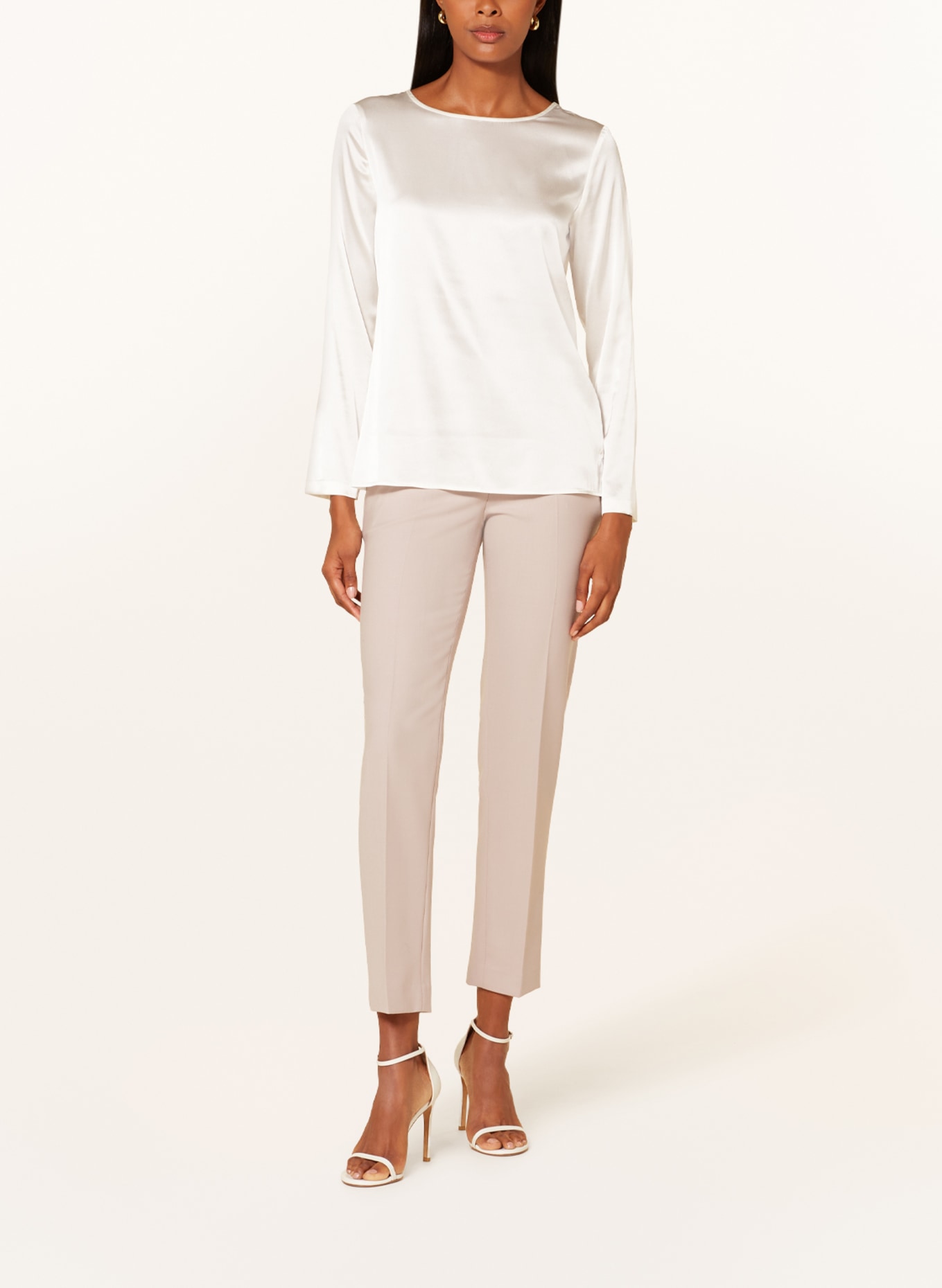 Sophie Shirt blouse MARU in silk, Color: WHITE (Image 2)