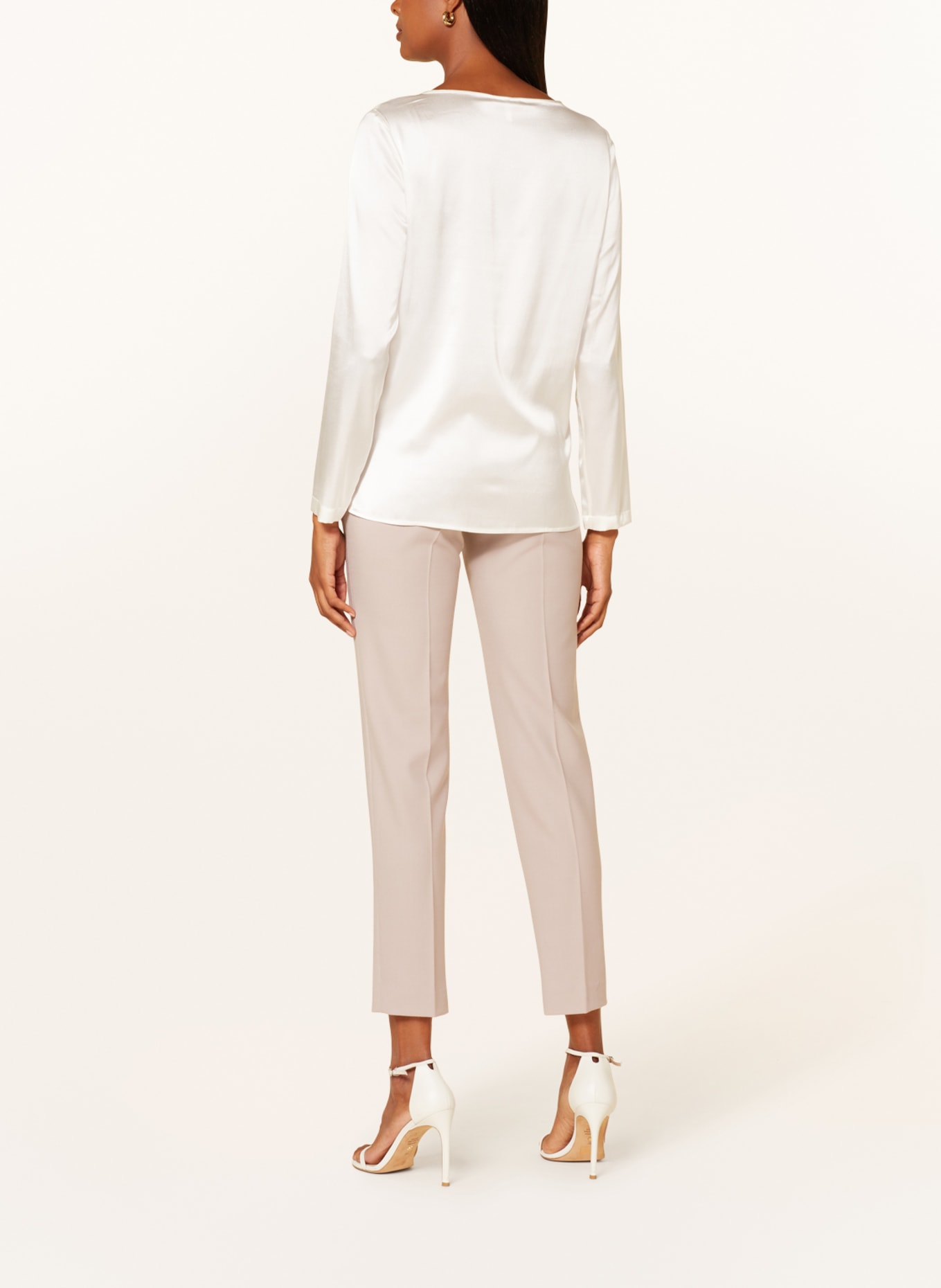 Sophie Shirt blouse MARU in silk, Color: WHITE (Image 3)