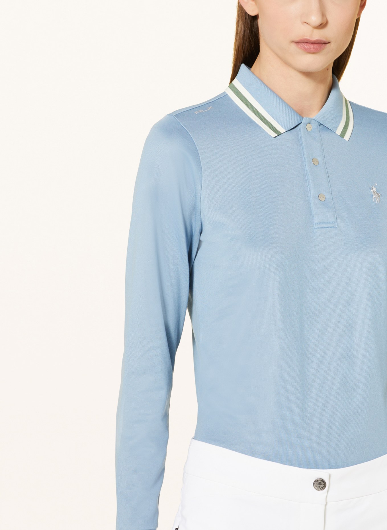 RLX RALPH LAUREN Piqué polo shirt, Color: BLUE GRAY (Image 4)