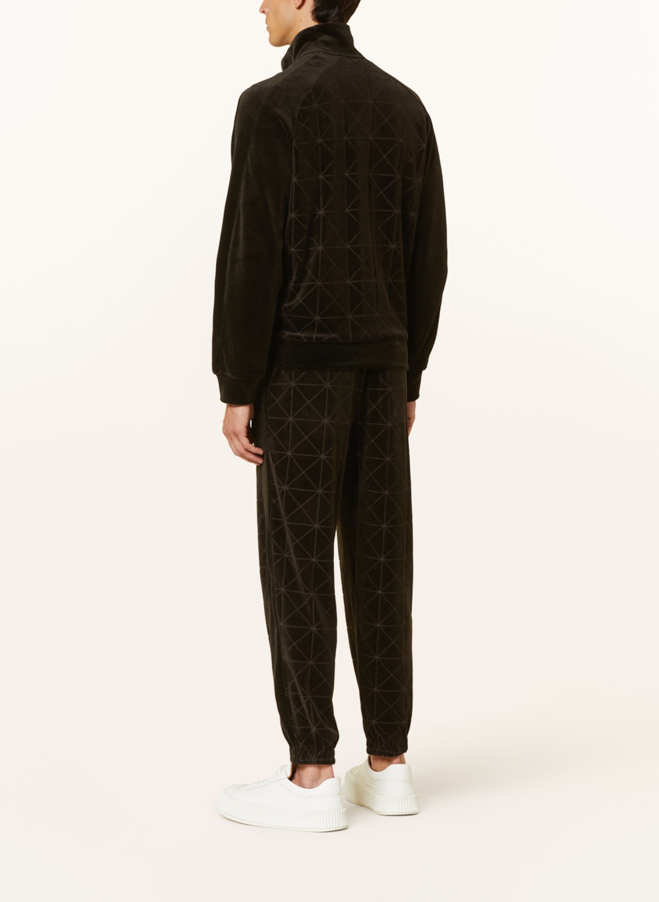Emporio armani velour tracksuit deals