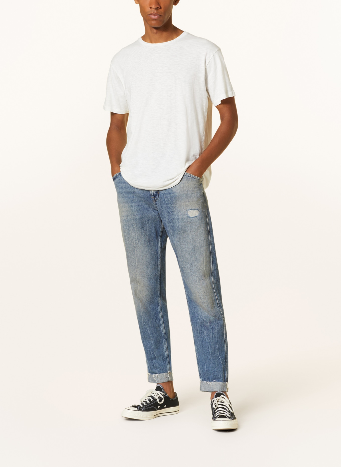 Nudie Jeans T-shirt ROFFE, Kolor: BIAŁY (Obrazek 2)