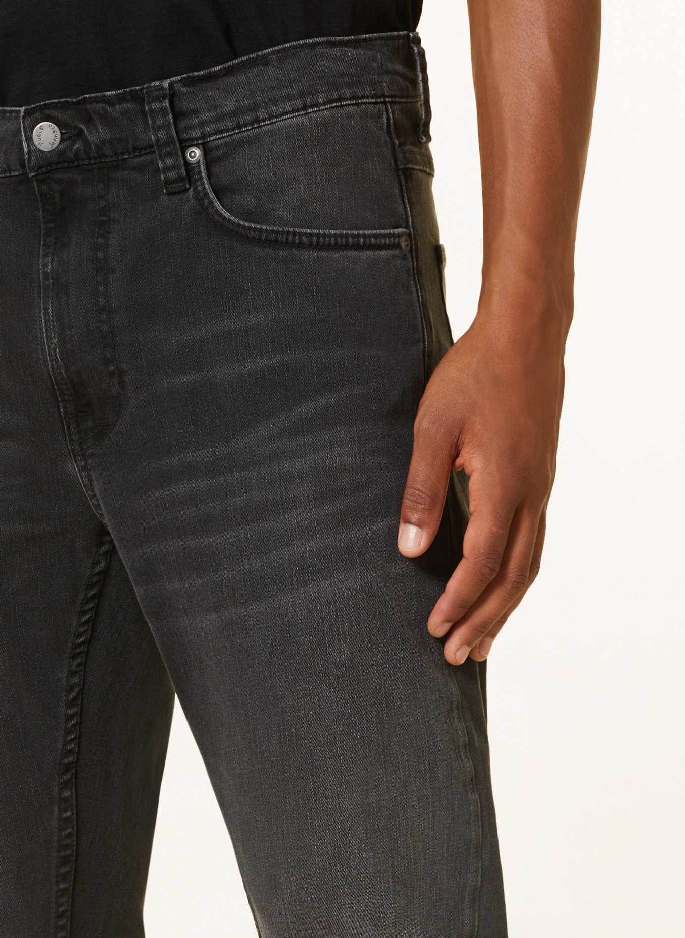 Nudie Jeans Jeans LEAN DEAN Slim Fit, Farbe: Black Eyes (Bild 5)