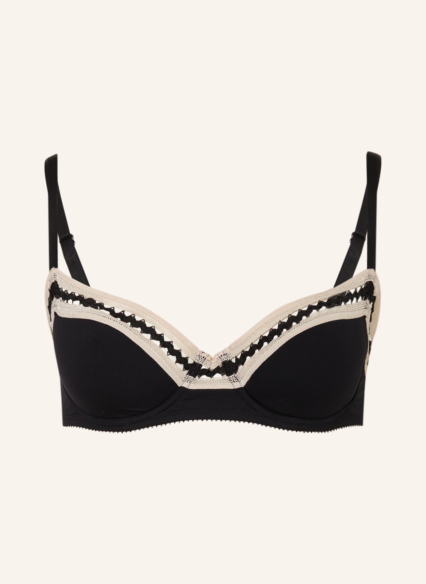 ERES Molded cup bra JUMP, Color: BLACK/ CREAM (Image 1)