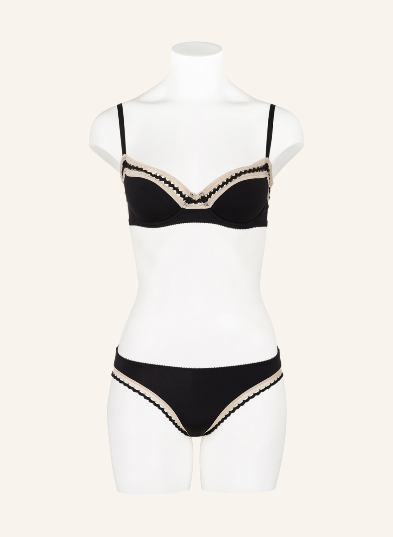ERES Molded cup bra JUMP, Color: BLACK/ CREAM (Image 2)