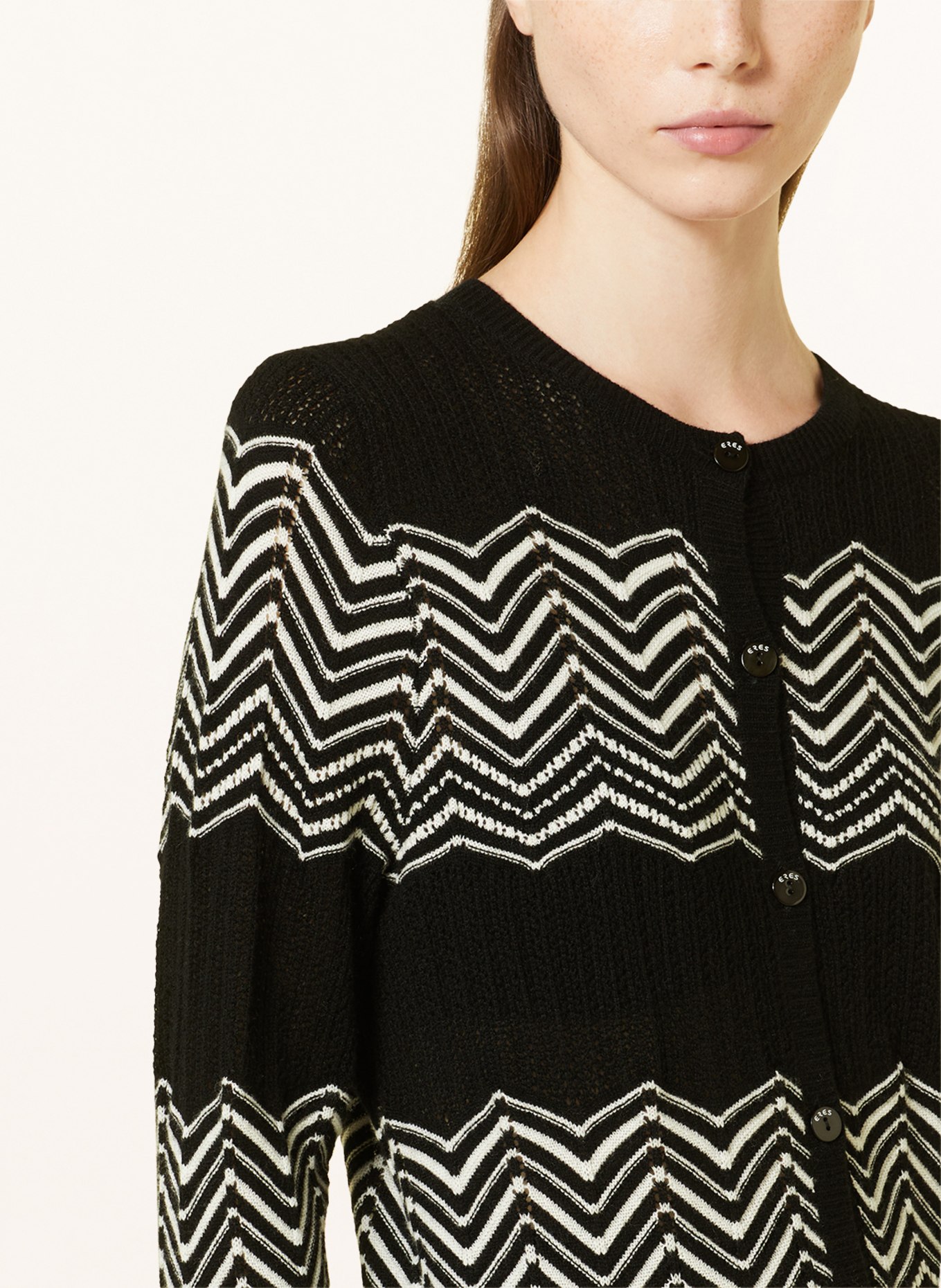 ERES Kurtka rekreacyjna CLUB z dodatkiem kaszmiru: CZARNY / BIAŁY