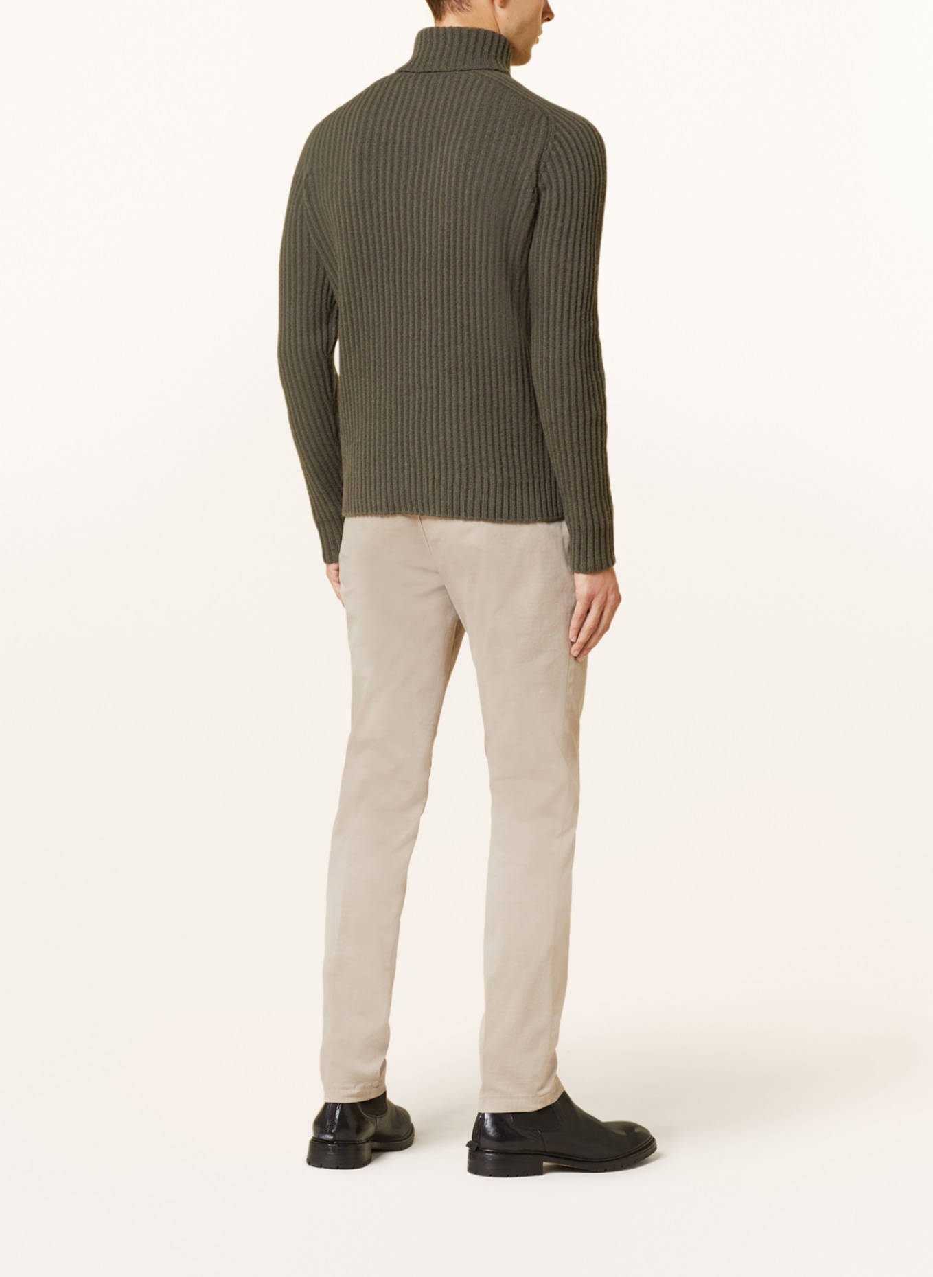 STROKESMAN'S Turtleneck sweater, Color: OLIVE (Image 3)