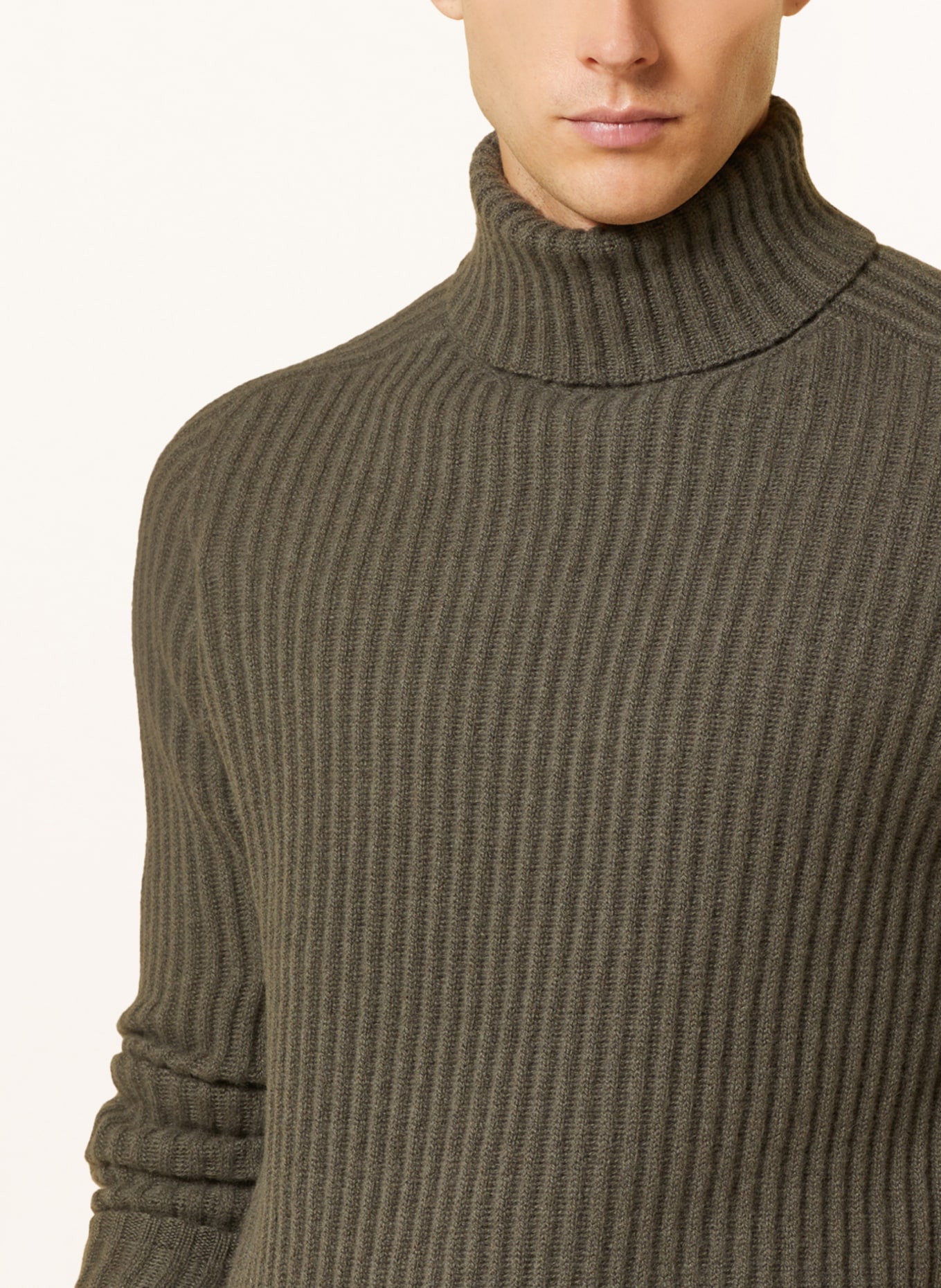 STROKESMAN'S Turtleneck sweater, Color: OLIVE (Image 4)