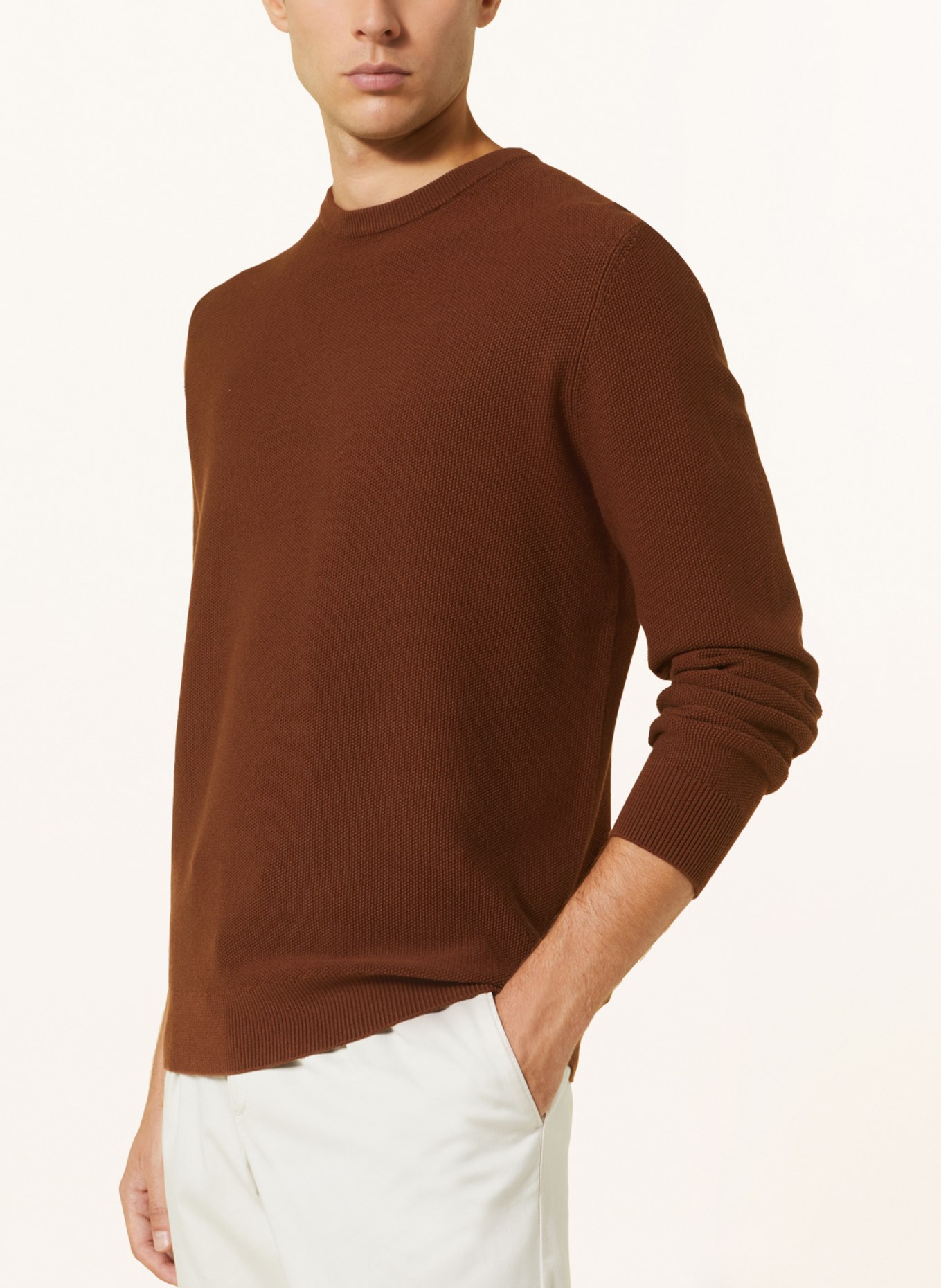 STROKESMAN'S Sweater, Color: BROWN (Image 4)