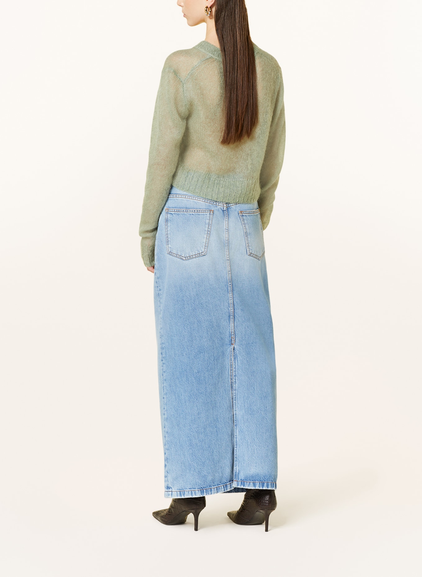 Acne Studios Denim skirt, Color: LIGHT BLUE (Image 3)