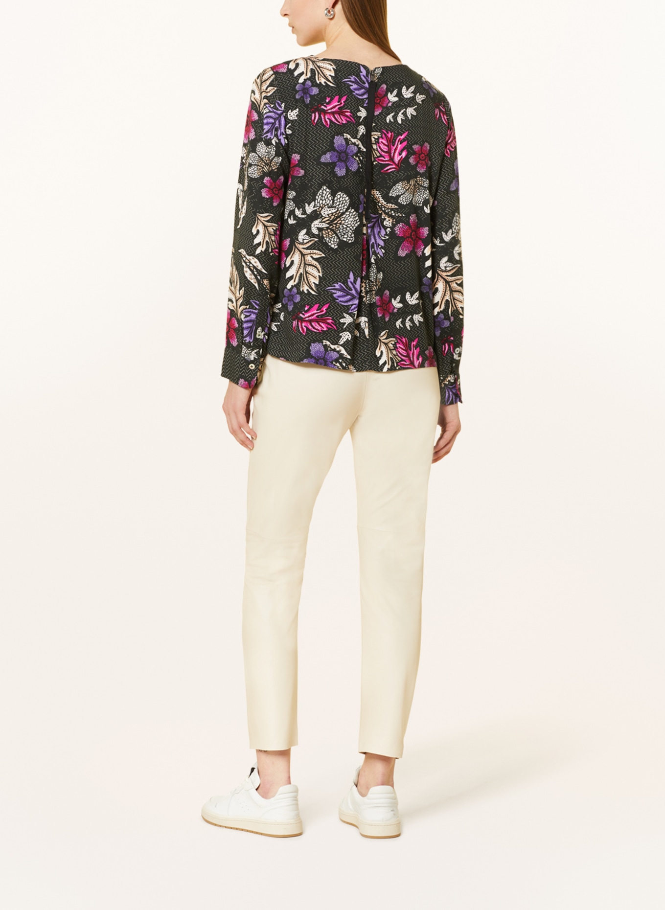LIEBLINGSSTÜCK Shirt blouse ONELLAL, Color: BLACK/ WHITE/ PINK (Image 3)