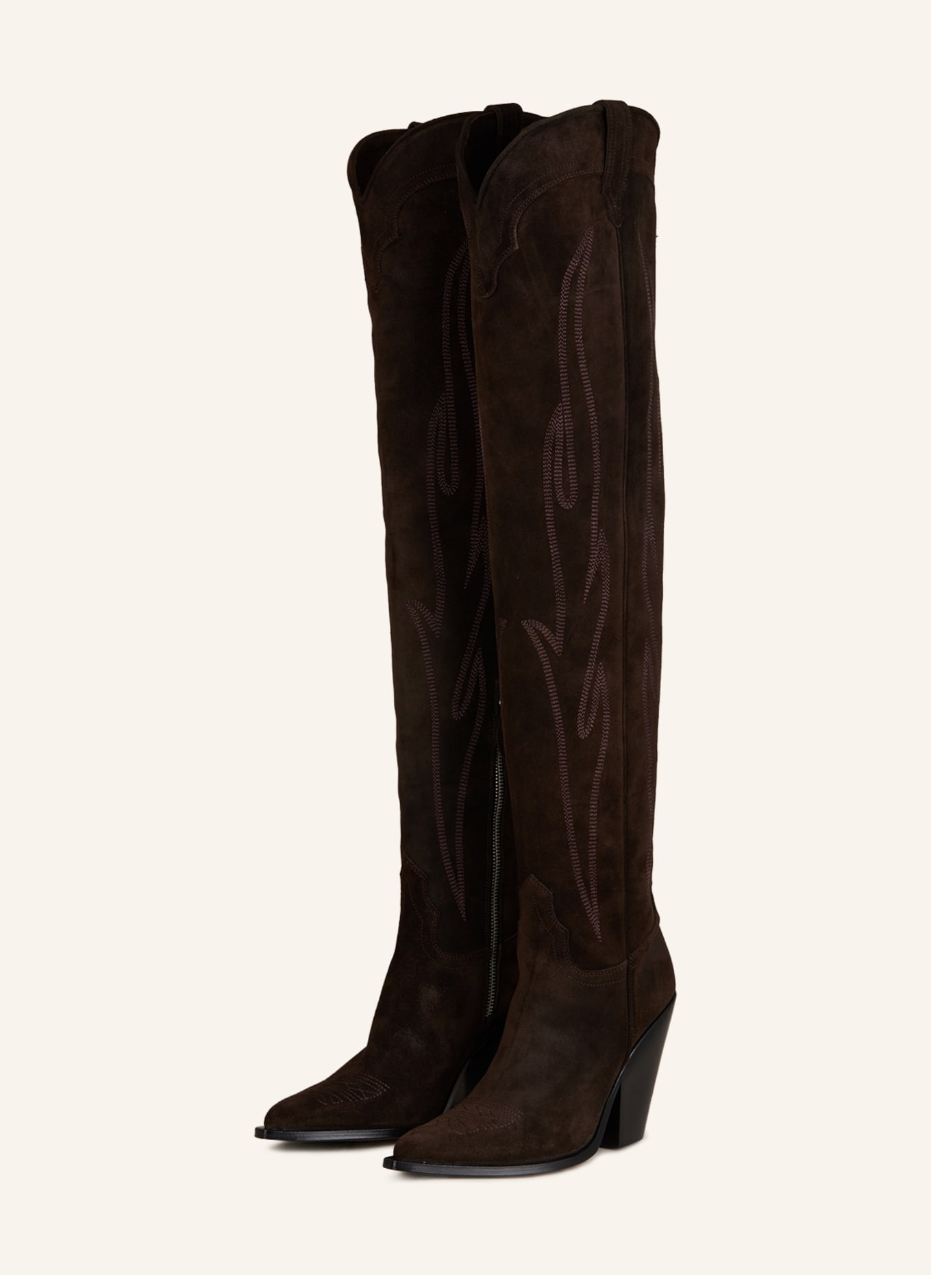 SONORA Over the knee boots HERMOSA, Color: DARK BROWN (Image 1)