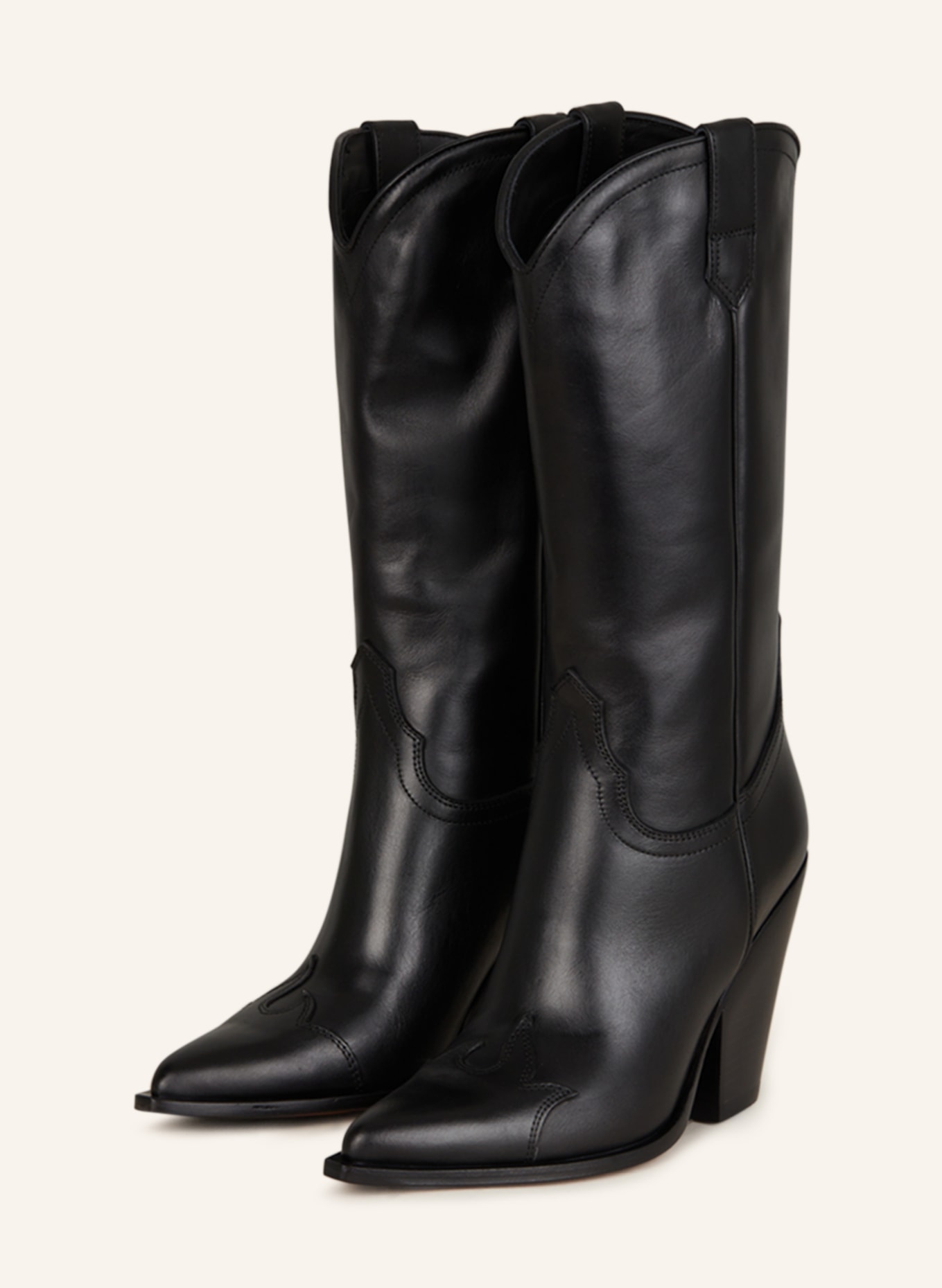 SONORA Cowboy boots SANTA FE FUEGO, Color: BLACK (Image 1)