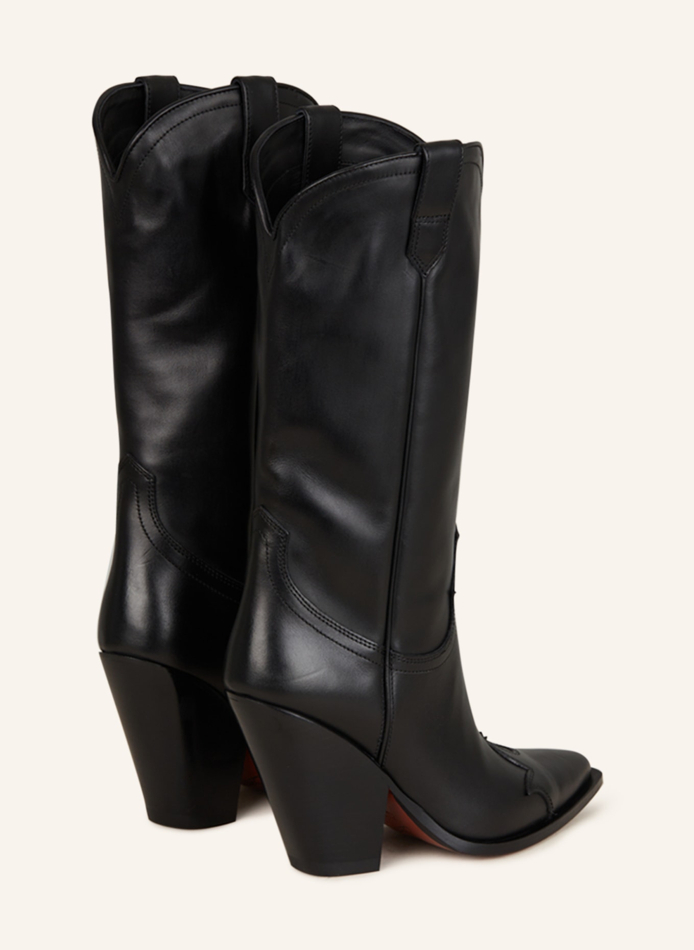 SONORA Cowboy boots SANTA FE FUEGO, Color: BLACK (Image 2)