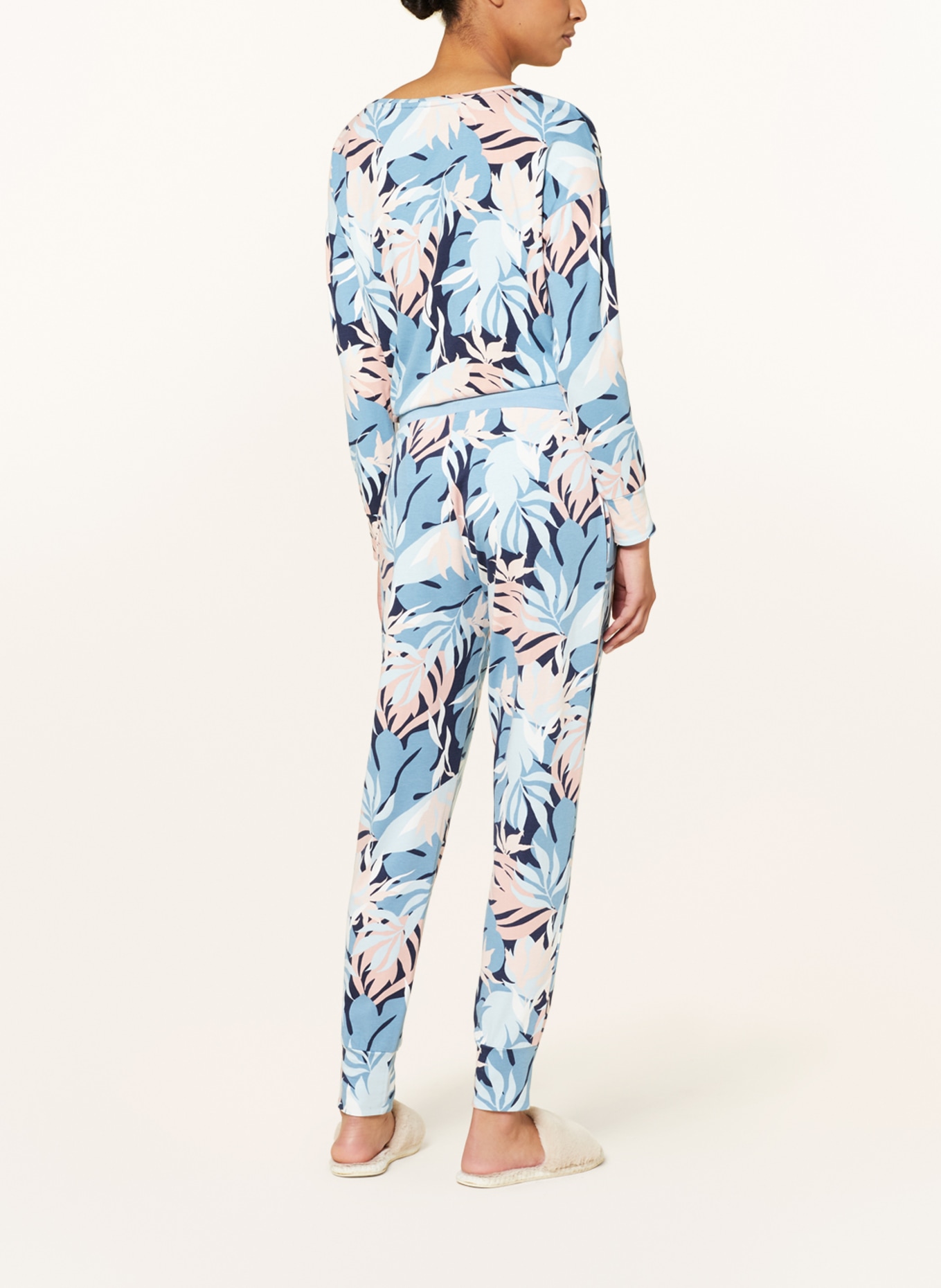 mey Pajama pants series DAISY, Color: BLUE GRAY/ BLUE/ NUDE (Image 3)