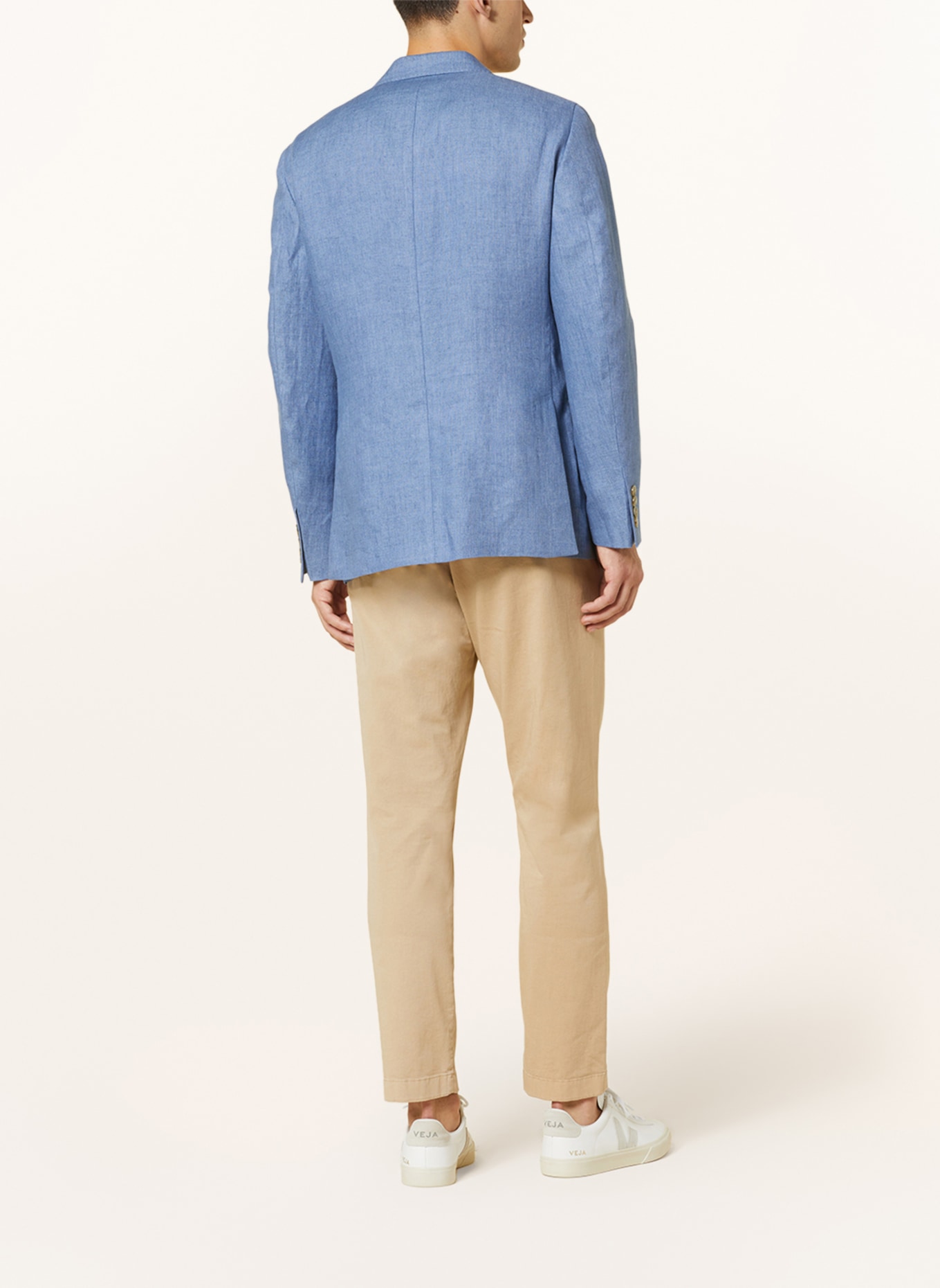 HACKETT LONDON Linen blazer slim fit, Color: BLUE GRAY (Image 3)