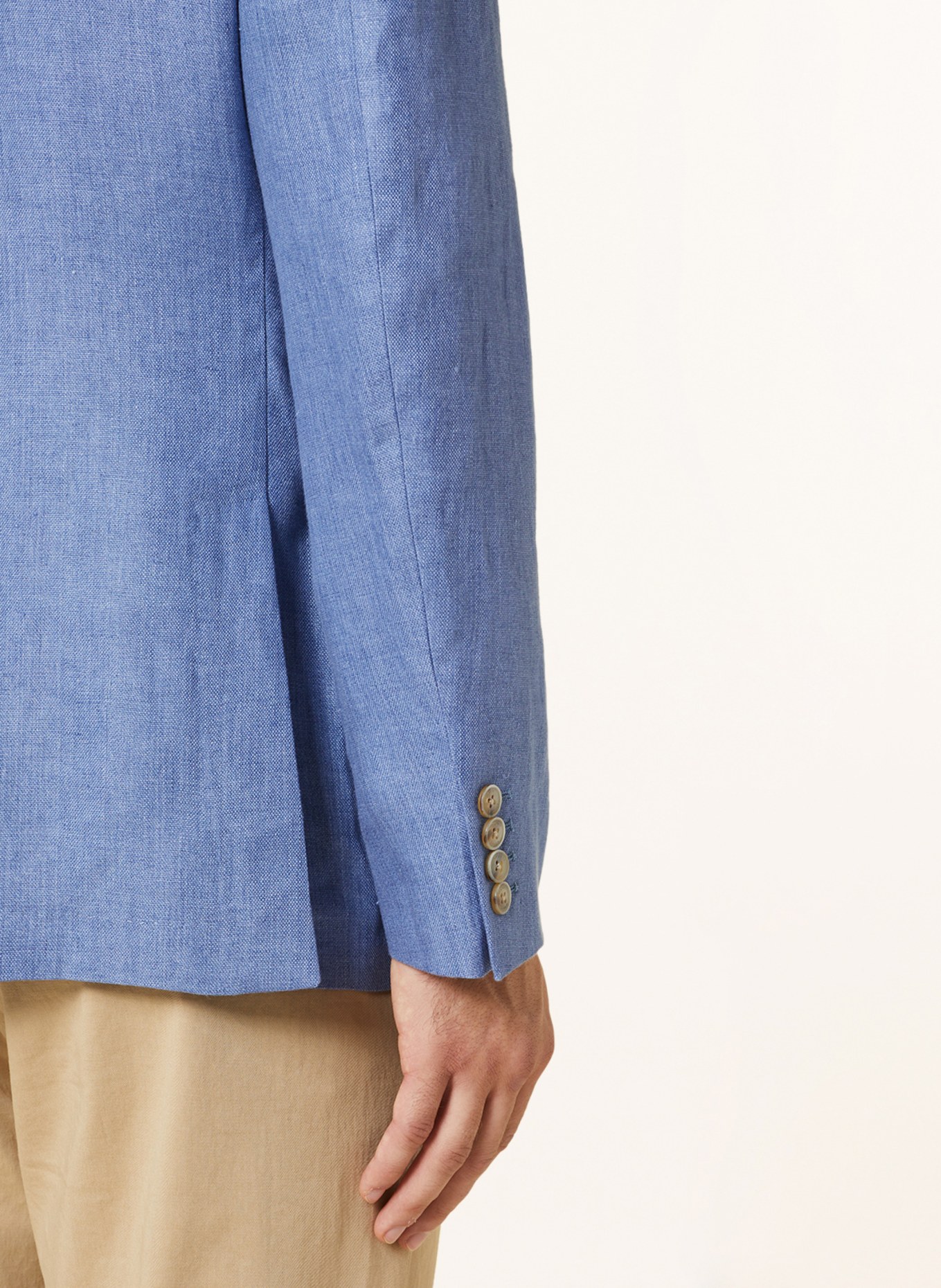 HACKETT LONDON Linen blazer slim fit, Color: BLUE GRAY (Image 6)