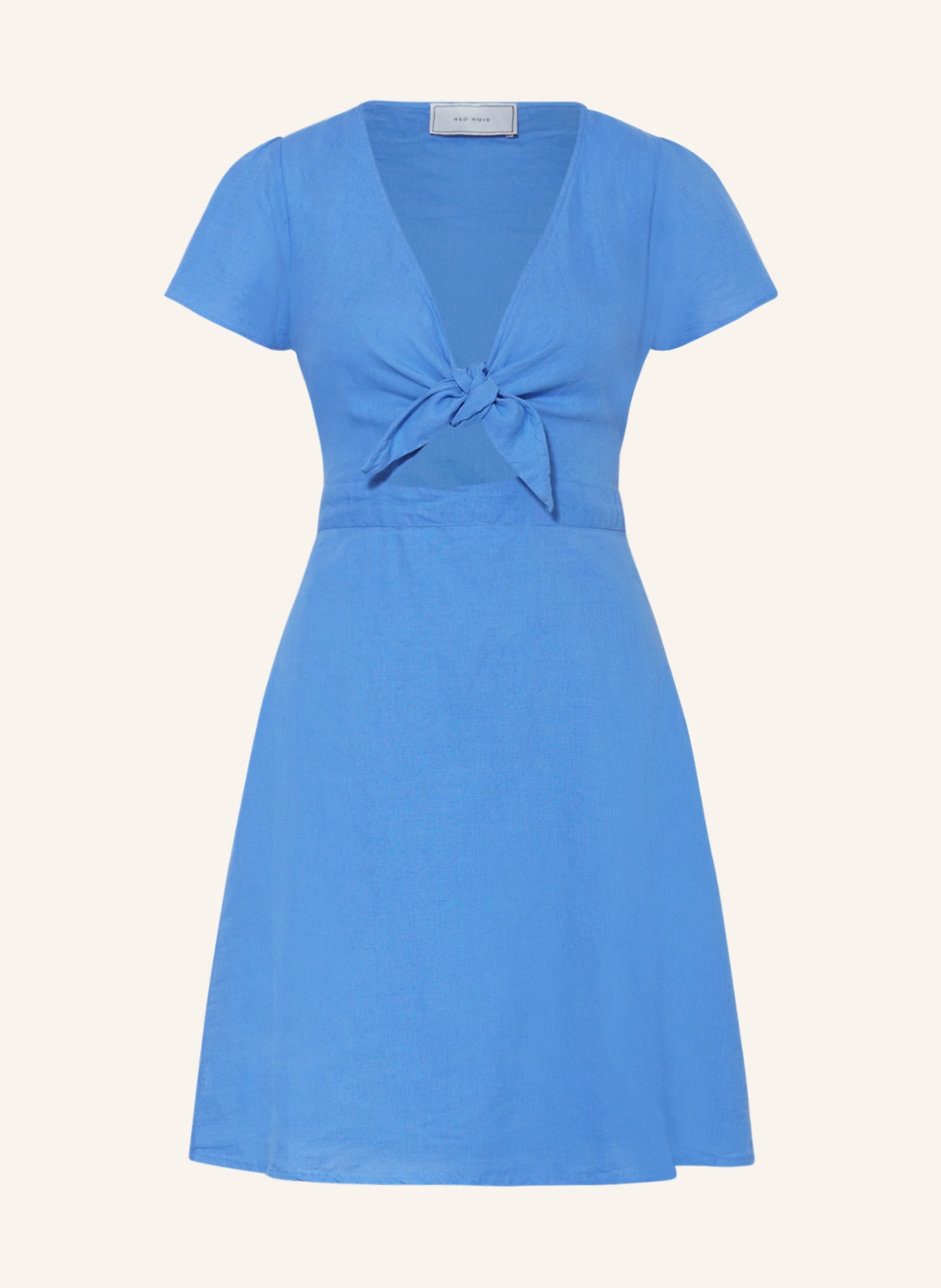 NEO NOIR Kleid DIARA mit Leinen, Farbe: BLAU (Bild 1)