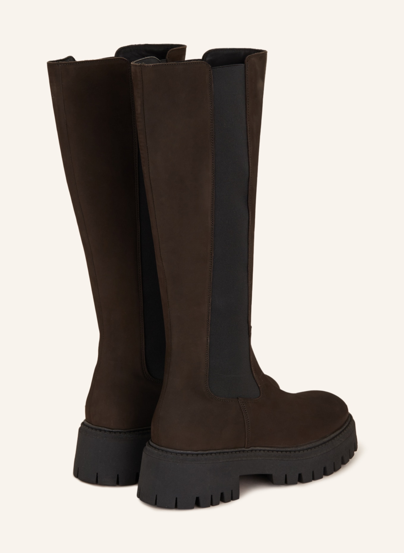 MRS & HUGS Platform boots, Color: DARK BROWN (Image 2)