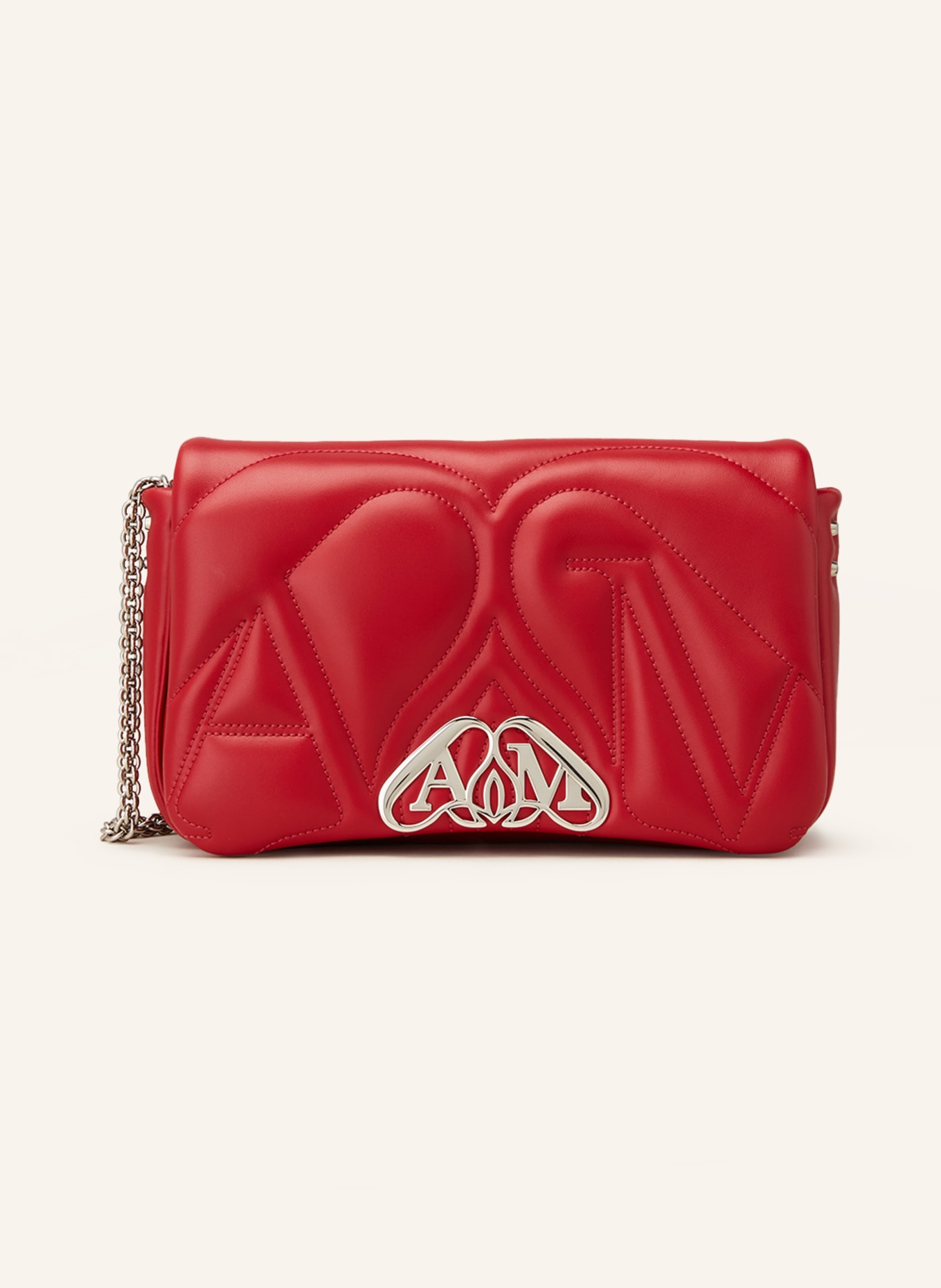 Alexander McQUEEN Shoulder bag THE SEAL SMALL, Color: RED (Image 1)