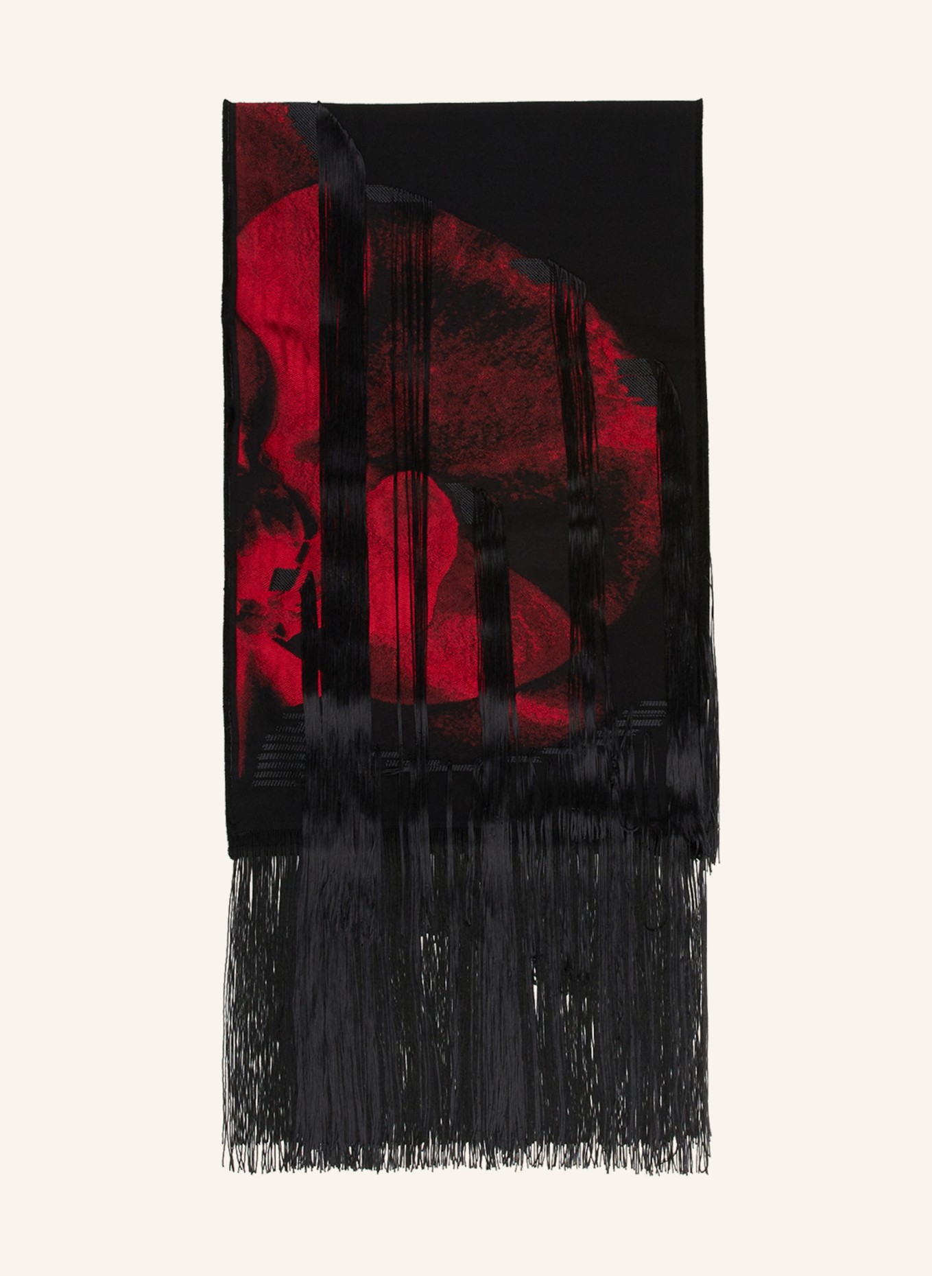 Alexander McQUEEN Scarf, Color: BLACK/ RED (Image 1)