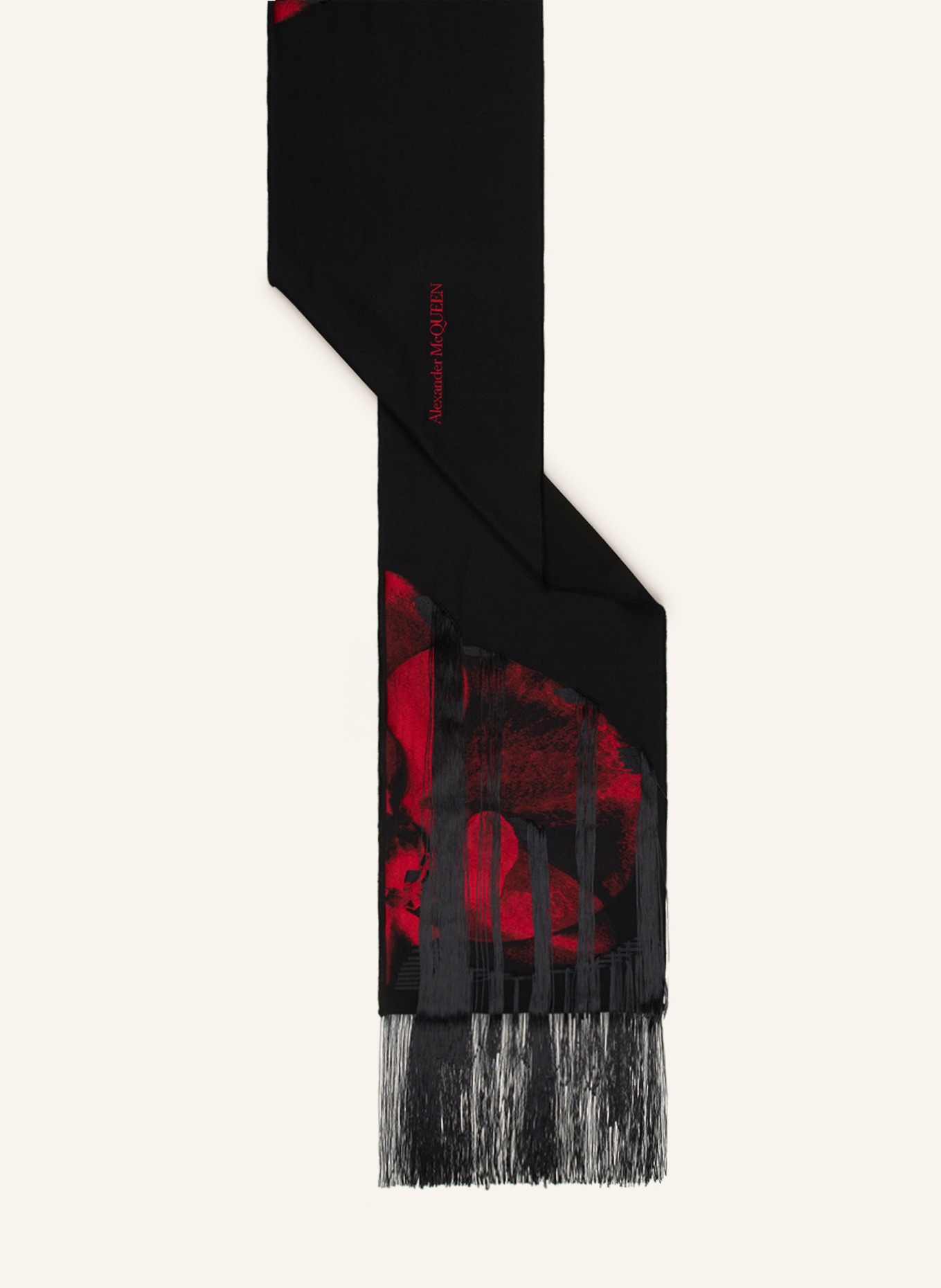 Alexander McQUEEN Scarf, Color: BLACK/ RED (Image 2)