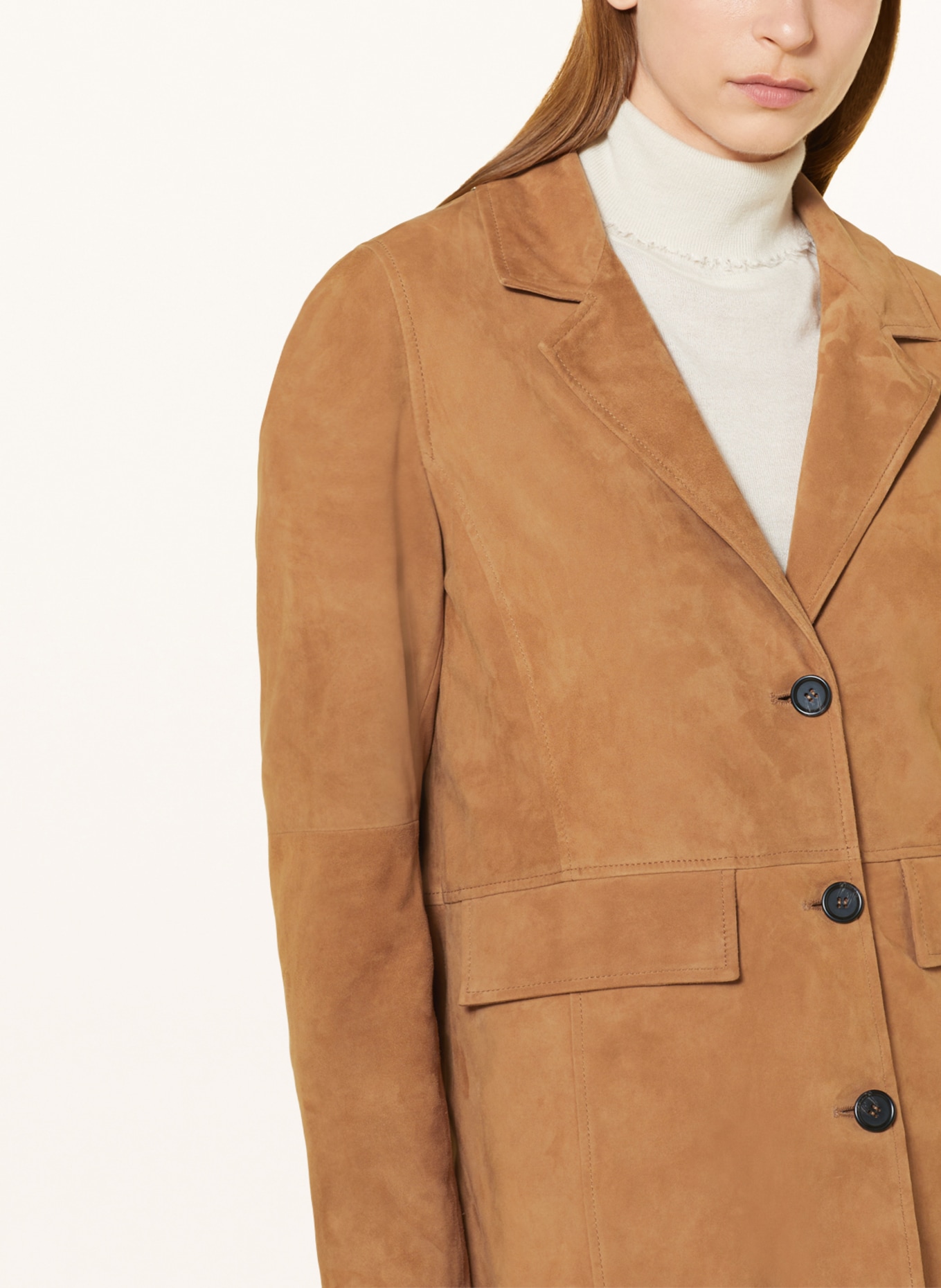 darling harbour Leather coat, Color: COGNAC (Image 4)