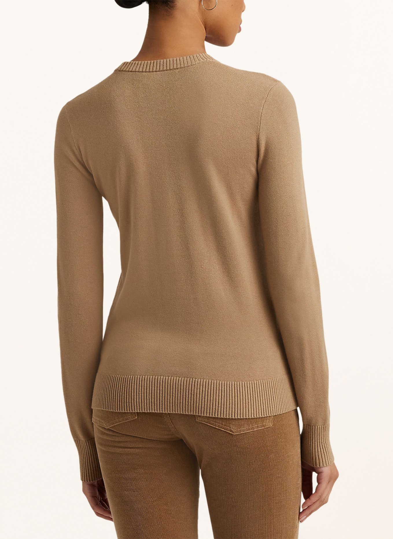 LAUREN RALPH LAUREN Sweater, Color: DARK BROWN/ CAMEL (Image 3)