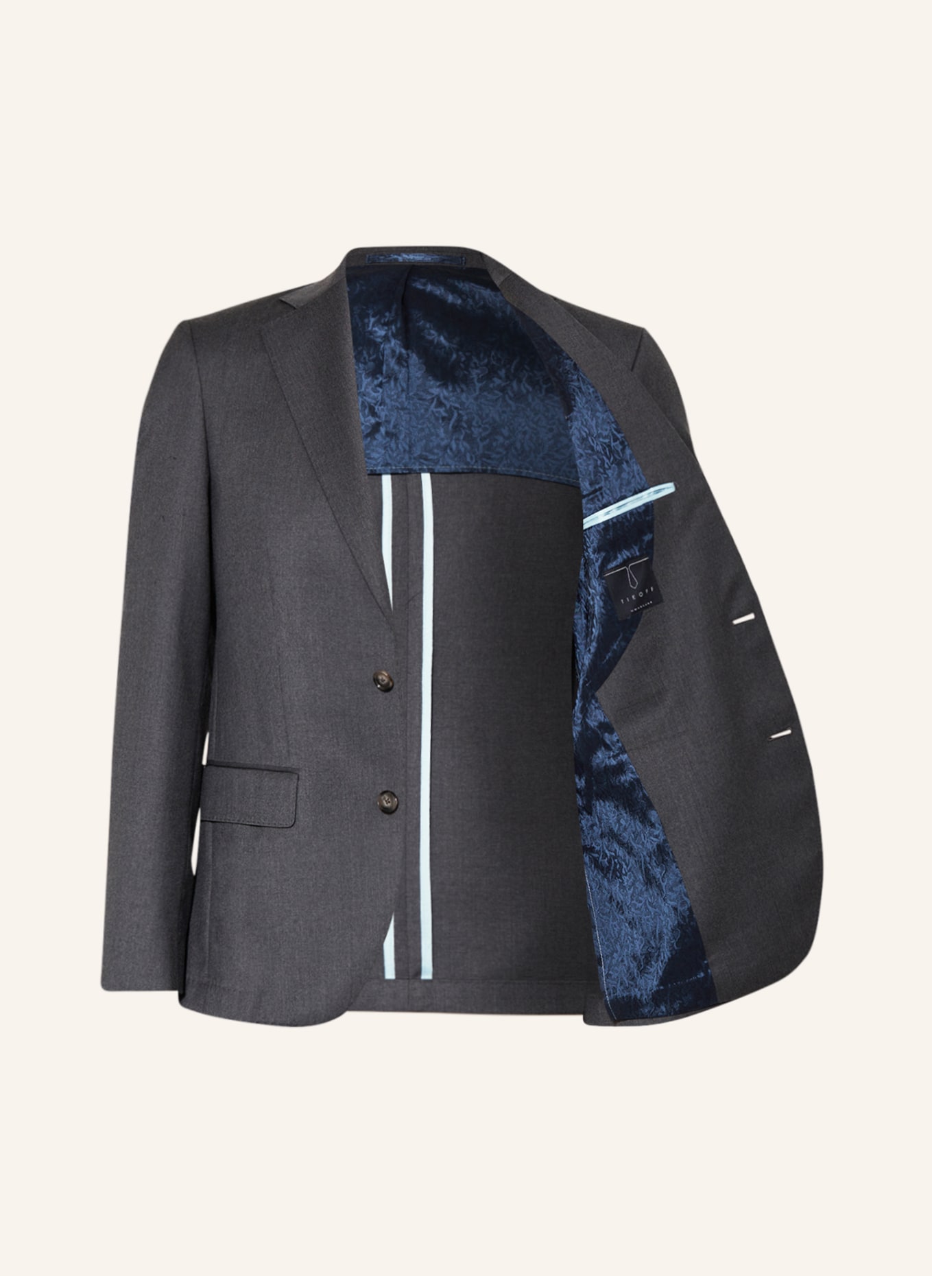 SAND COPENHAGEN Oblekové sako STAR NAPOLI Modern Fit, Barva: 170 Light Grey (Obrázek 4)