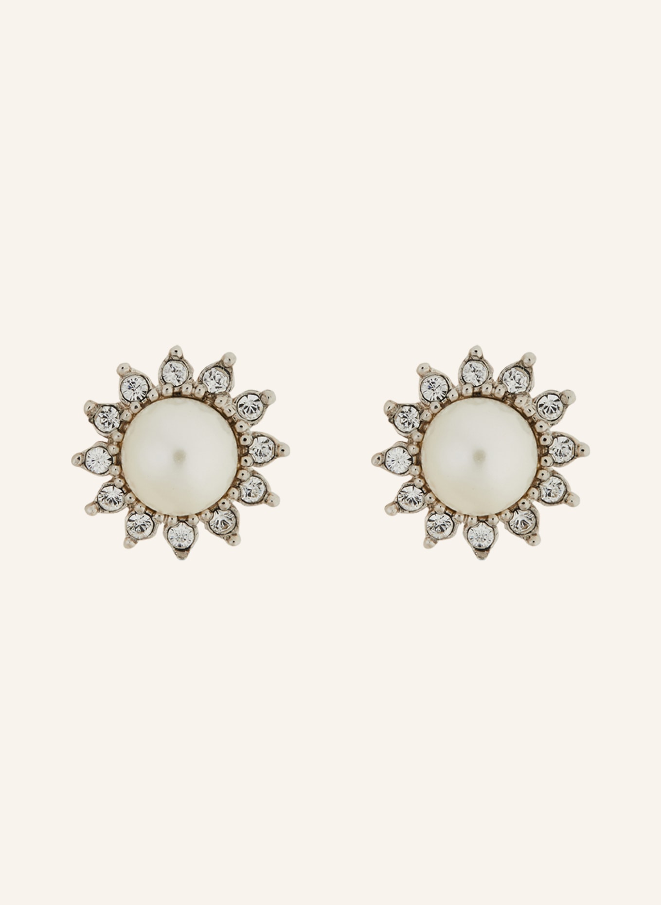 Seenberg Earrings, Color: WHITE/ SILVER (Image 1)