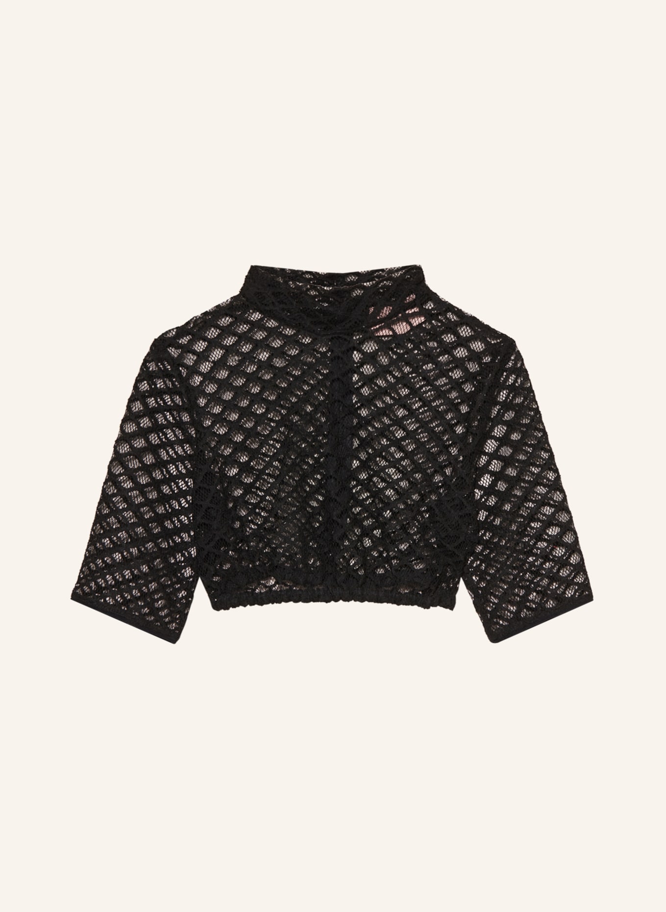 ALISSA BY KINGA MATHE Dirndl blouse INGA made of lace, Color: BLACK (Image 1)
