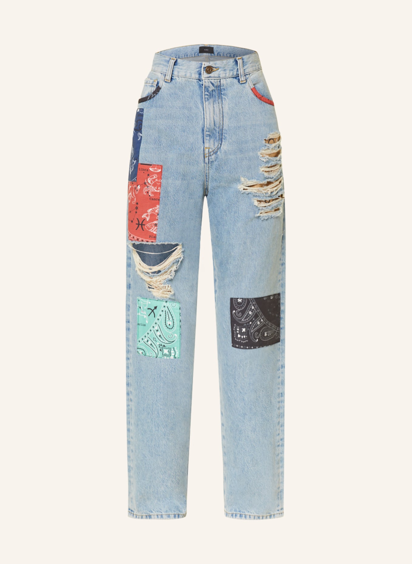 ALANUi Destroyed jeans THE 12 SIGNS, Color: 4484 LIGHT BLUE DENI (Image 1)