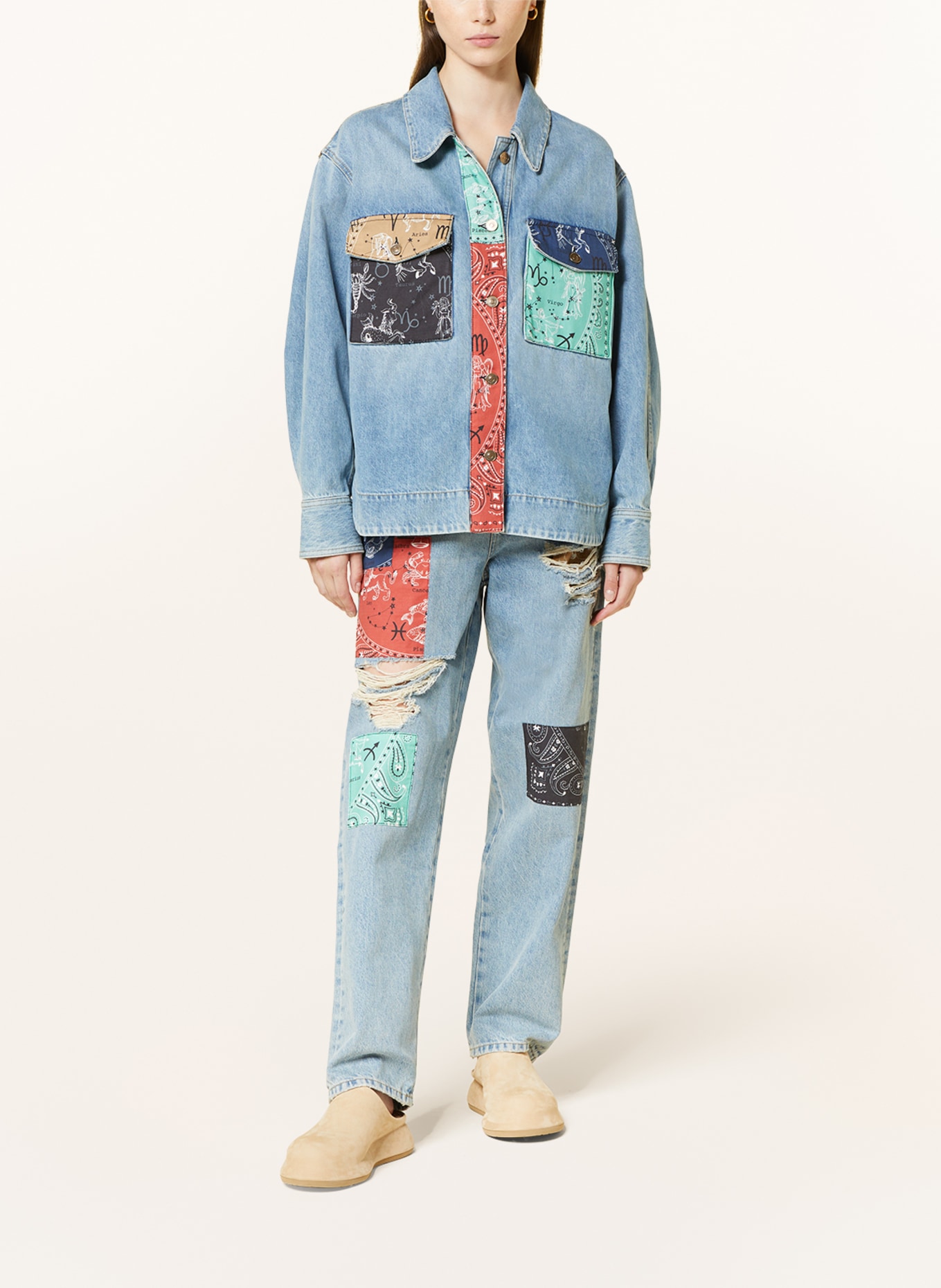 ALANUi Jeans-Overjacket THE TWELVE SIGNS, Farbe: 4484 LIGHT BLUE (Bild 2)