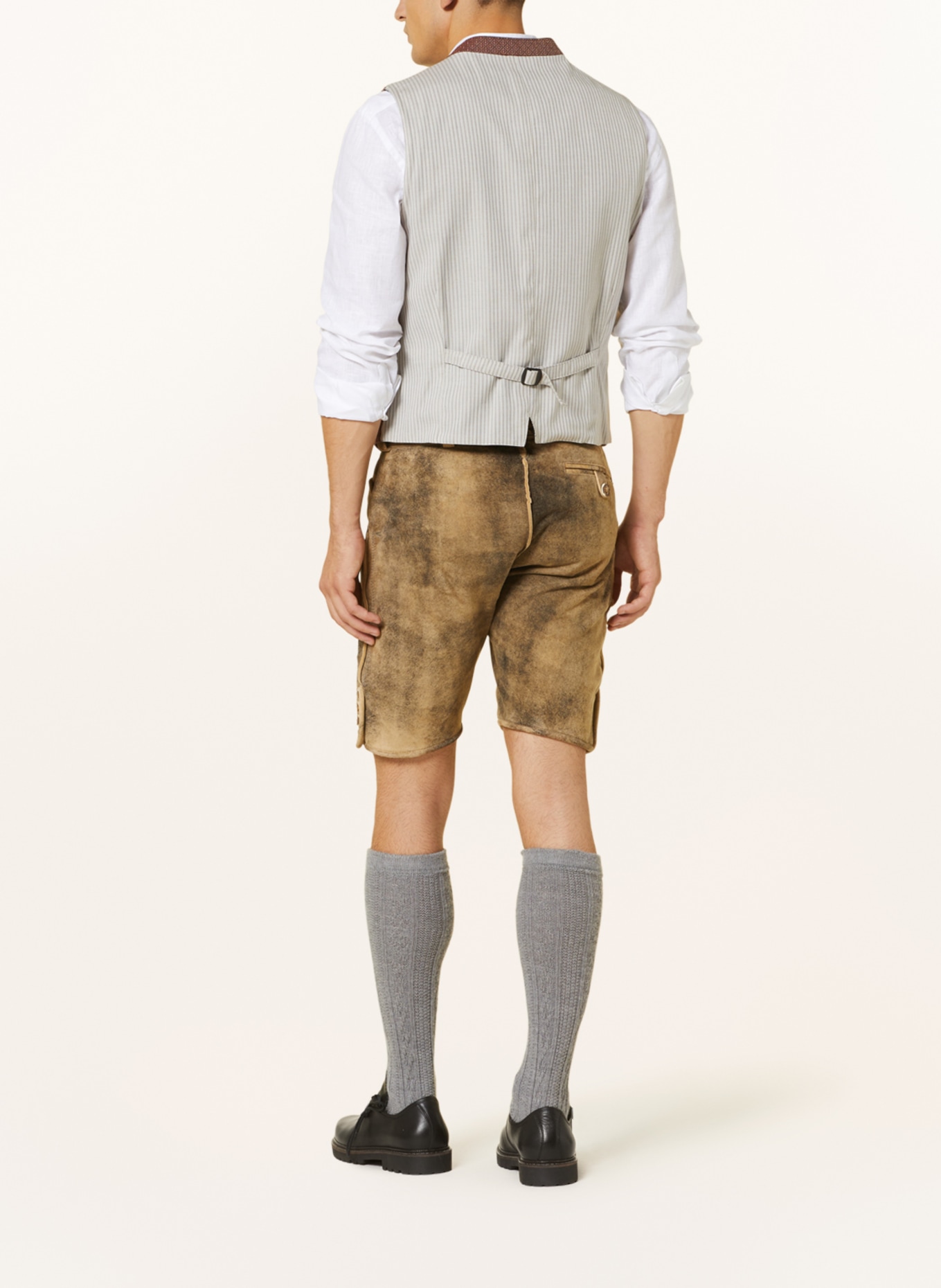 Grasegger Trachtenweste XENO: DUNKELROT/ CREME/ TAUPE