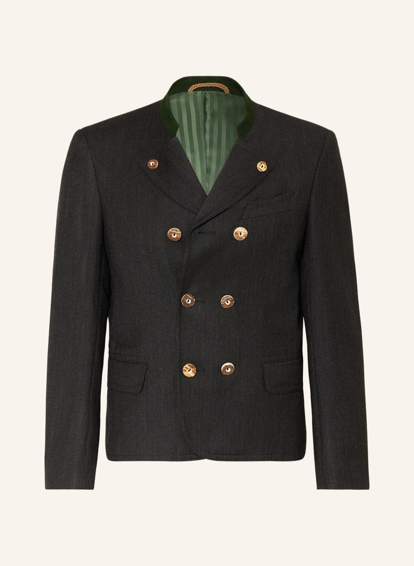 Grasegger Alpine jacket WAMBERG, Color: DARK GRAY/ GREEN (Image 1)