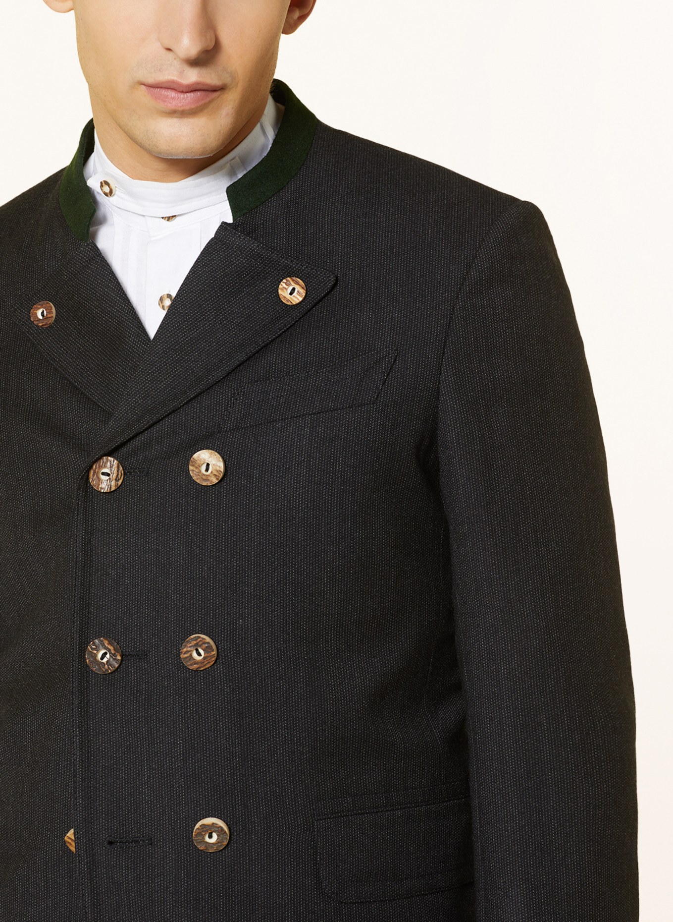 Grasegger Alpine jacket WAMBERG, Color: DARK GRAY/ GREEN (Image 4)