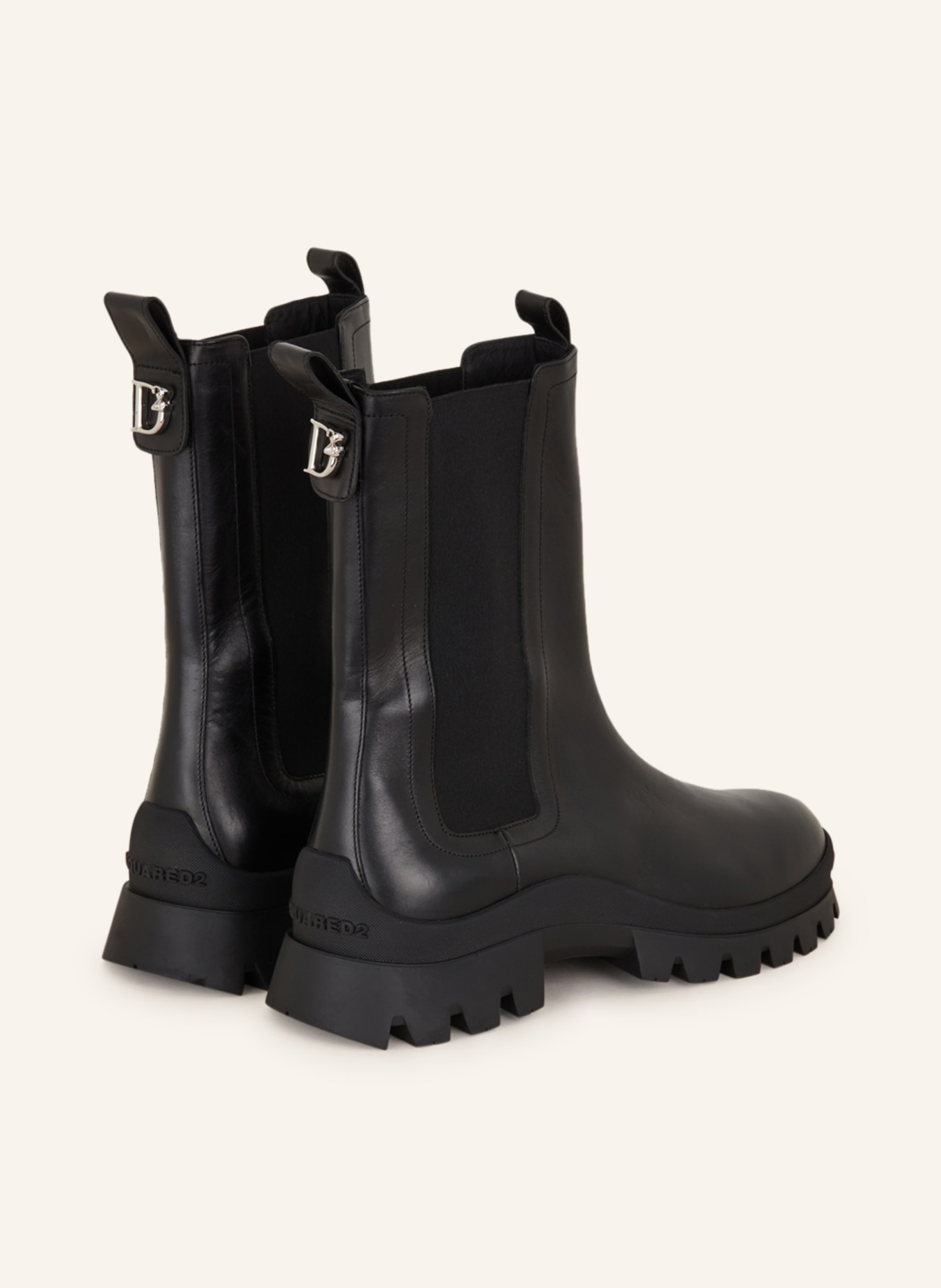 DSQUARED2 Chelsea boots, Color: BLACK (Image 2)