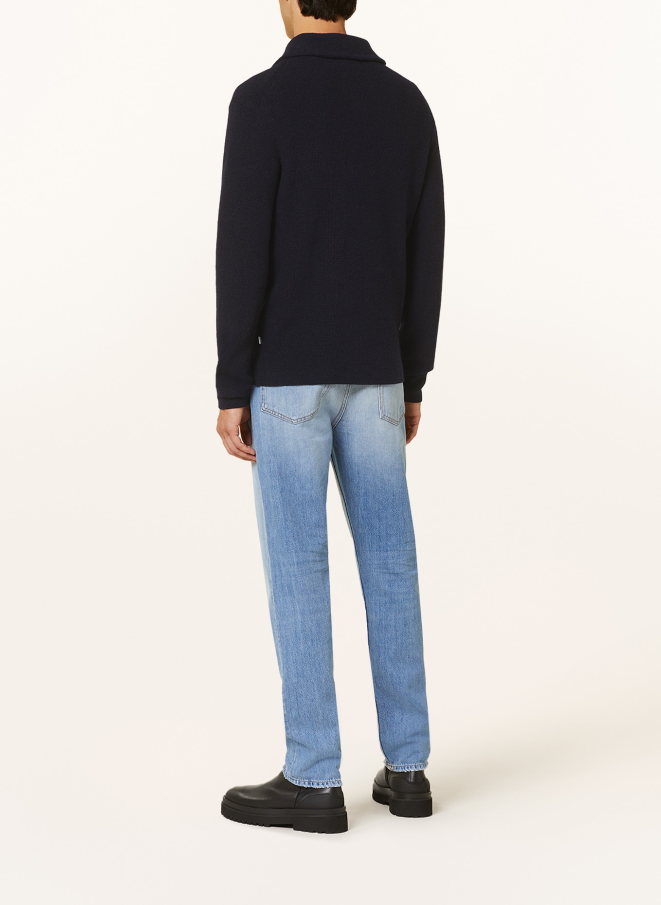 NN.07 Half-zip sweater CARL, Color: DARK BLUE (Image 3)