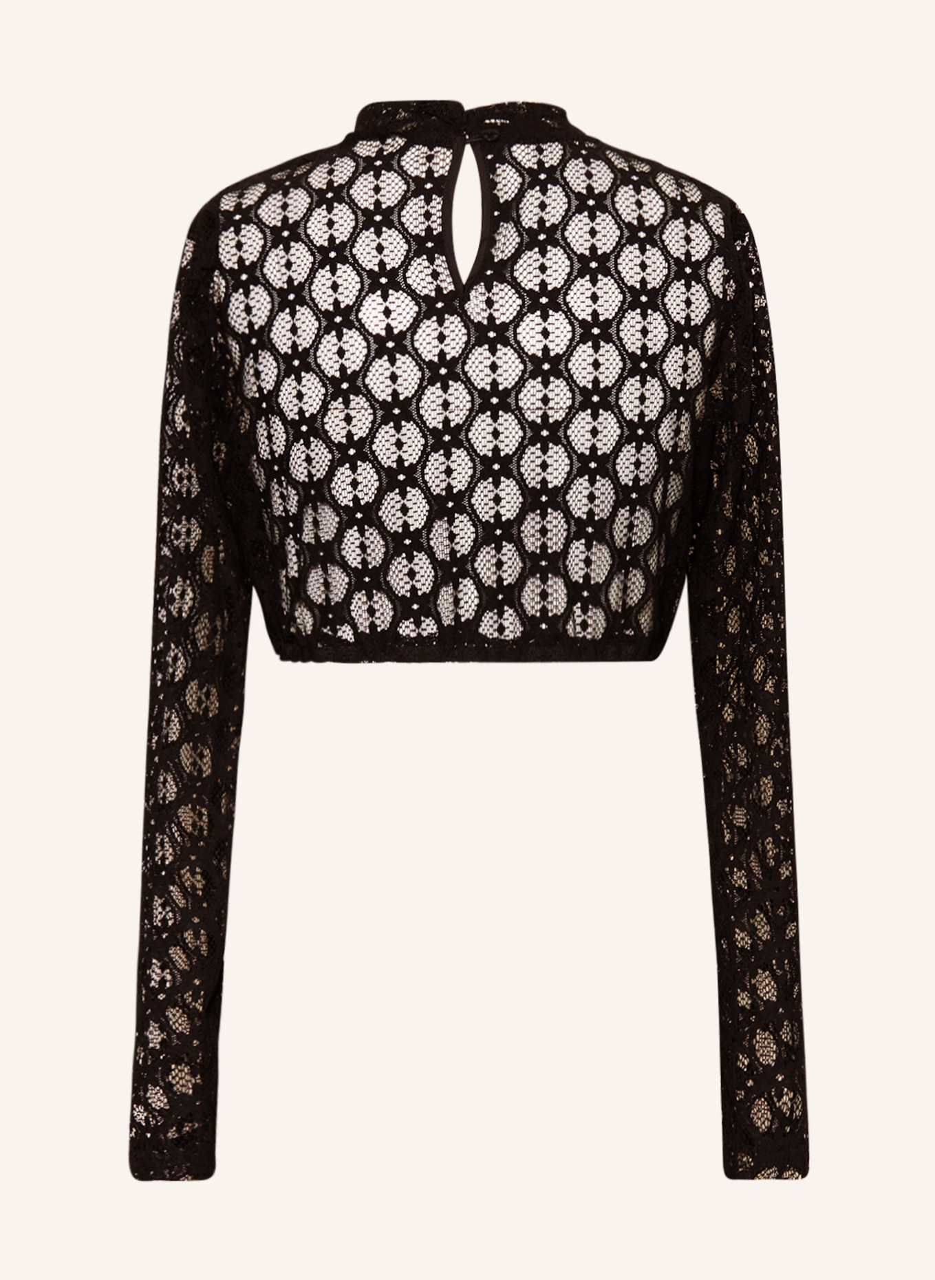 BERWIN & WOLFF Dirndl blouse made of lace, Color: BLACK (Image 2)
