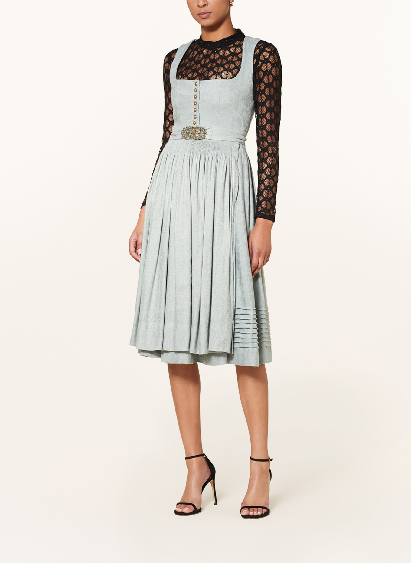 BERWIN & WOLFF Dirndl blouse made of lace, Color: BLACK (Image 4)