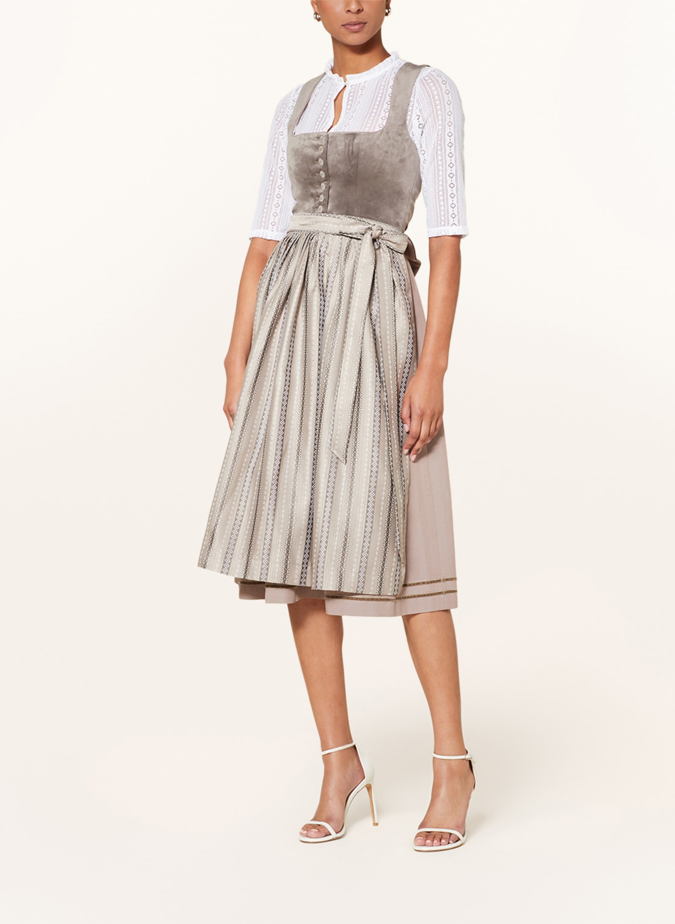 BERWIN & WOLFF Dirndl with 3/4 sleeve, Color: WHITE (Image 4)