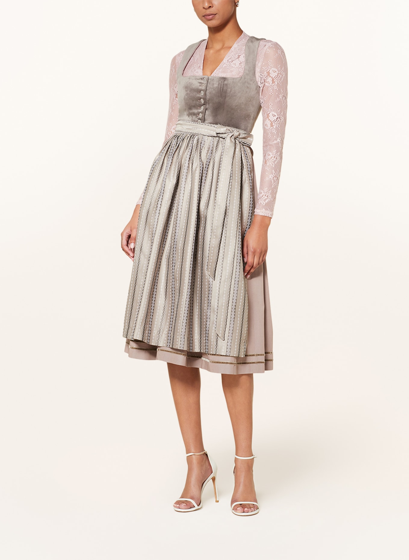 BERWIN & WOLFF Dirndl blouse made of lace, Color: ROSE (Image 4)